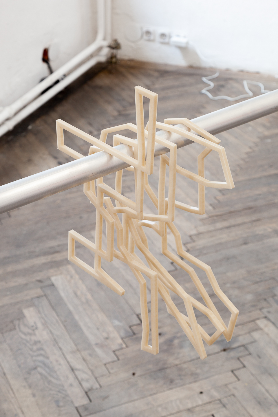 Installation view, Daniela Grabosch - WE ARE ALL ENTANGLED HYBRID ORGANISMS HERE., new jörg, 2023