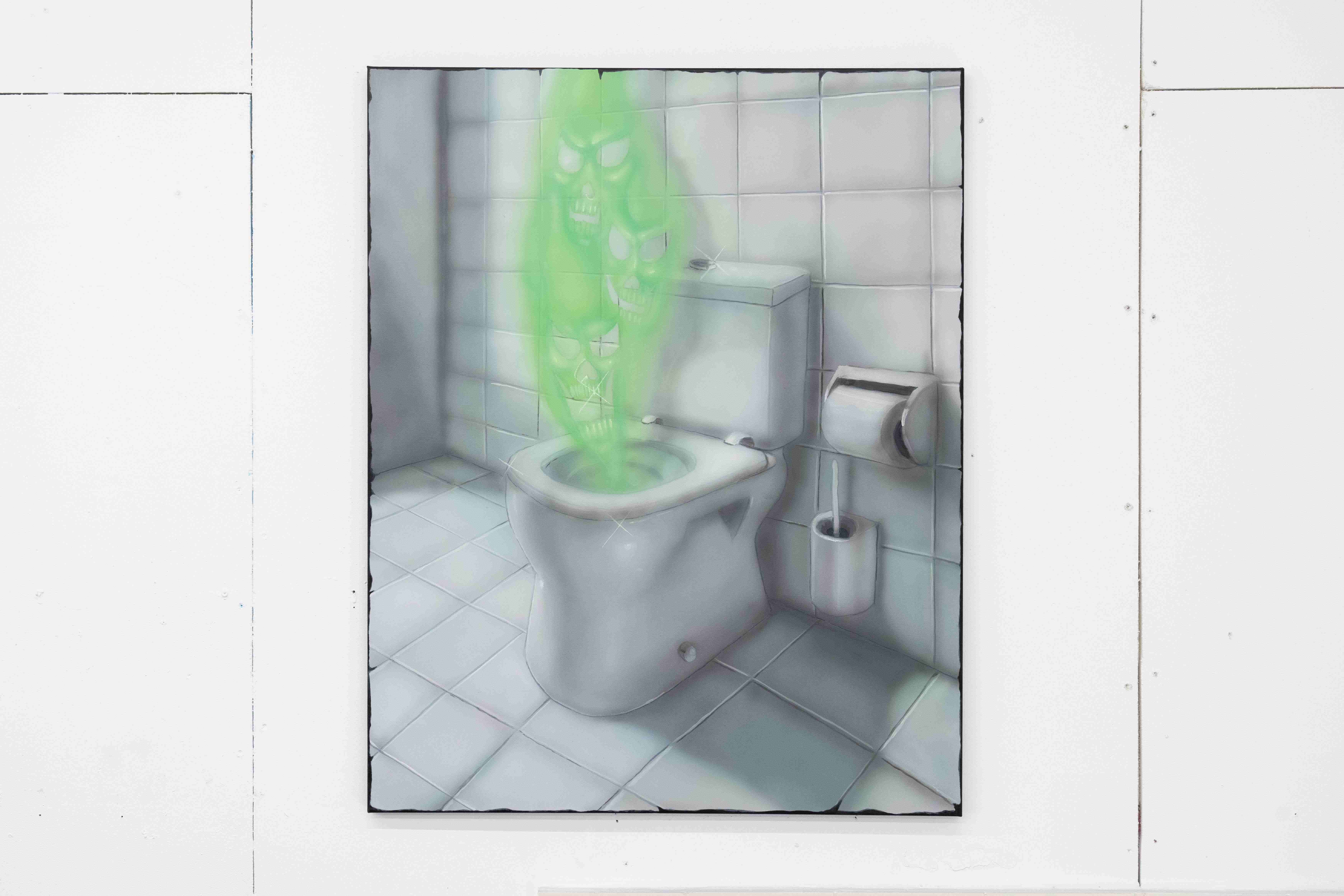 Sasha Lemish  “dead inside”, 2023 acrylic on canvas 100 x 90 cm