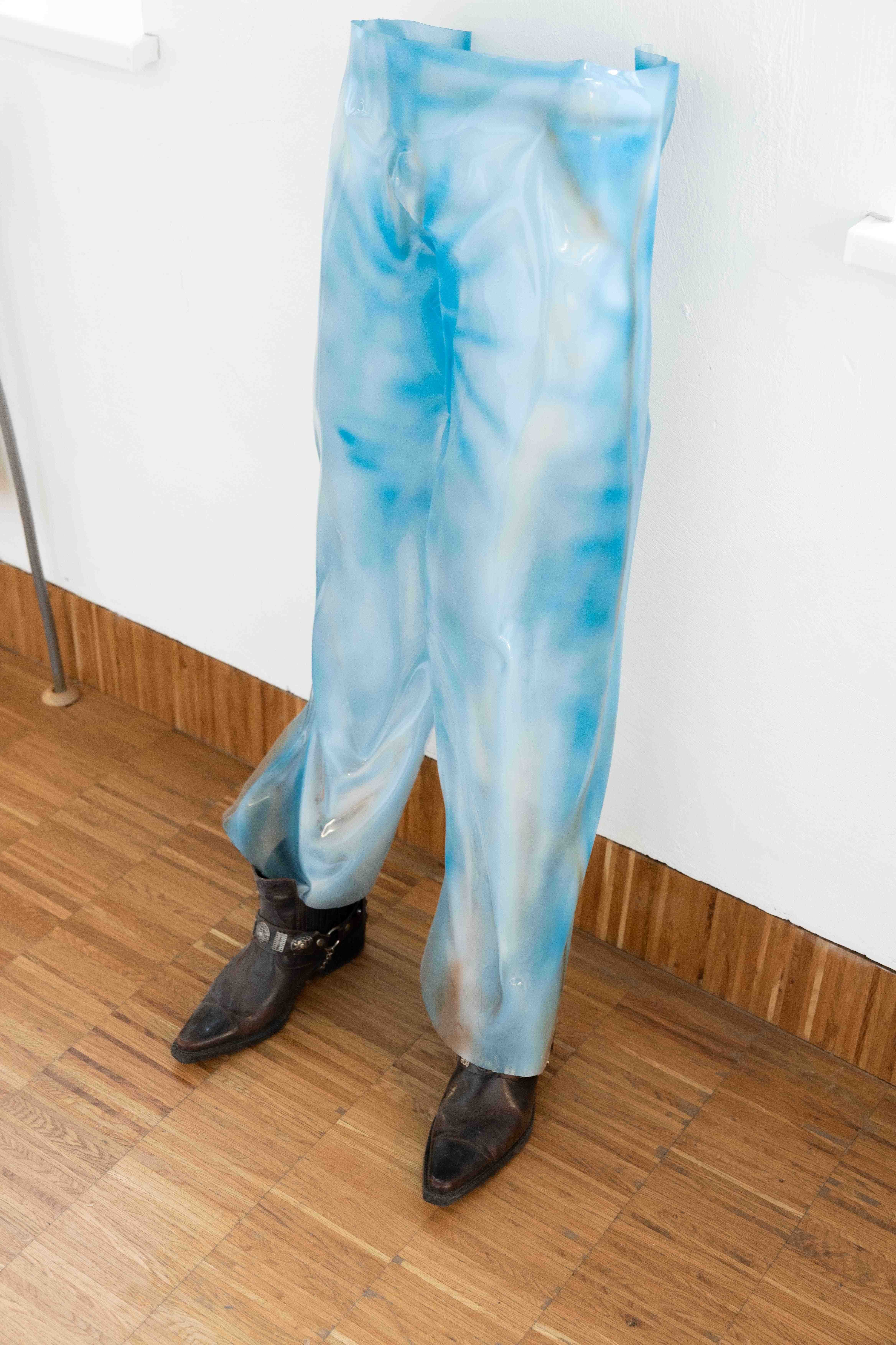 Sasha Yazov “legs”, 2023 acrylic, plastic, leather boots