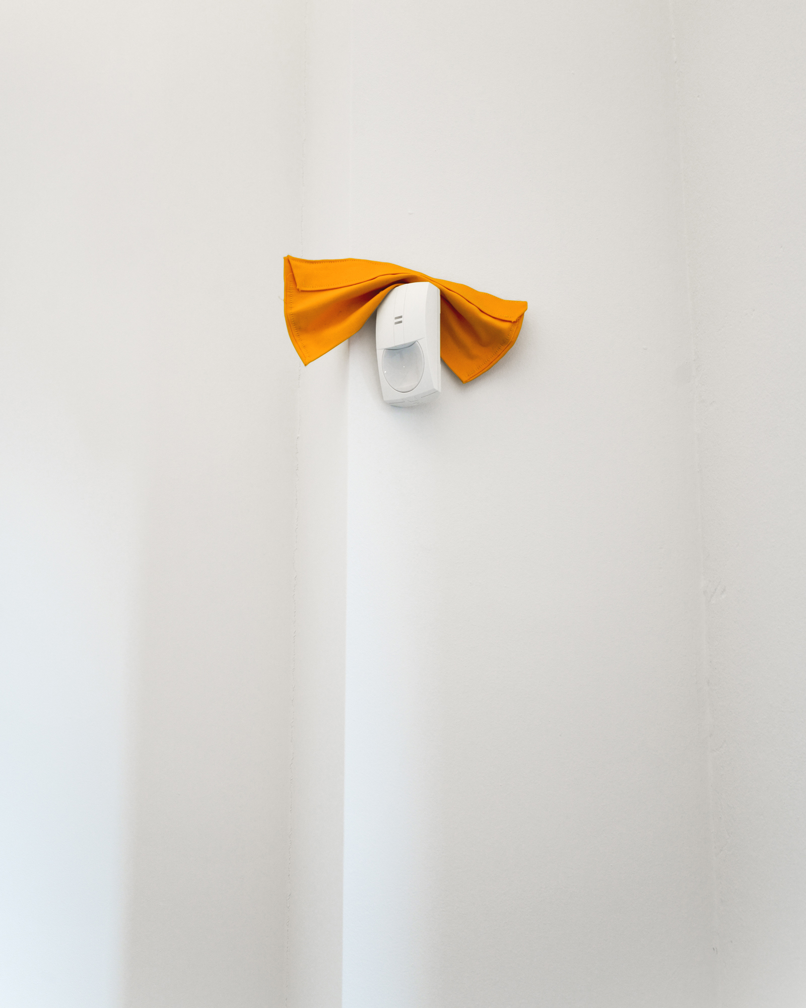 Jáno Möckel, no fear of sleep, 2021, various sewn fabrics, nylon flock, found & auctioned objects, pla filament, lasercutted wood, exhibition view