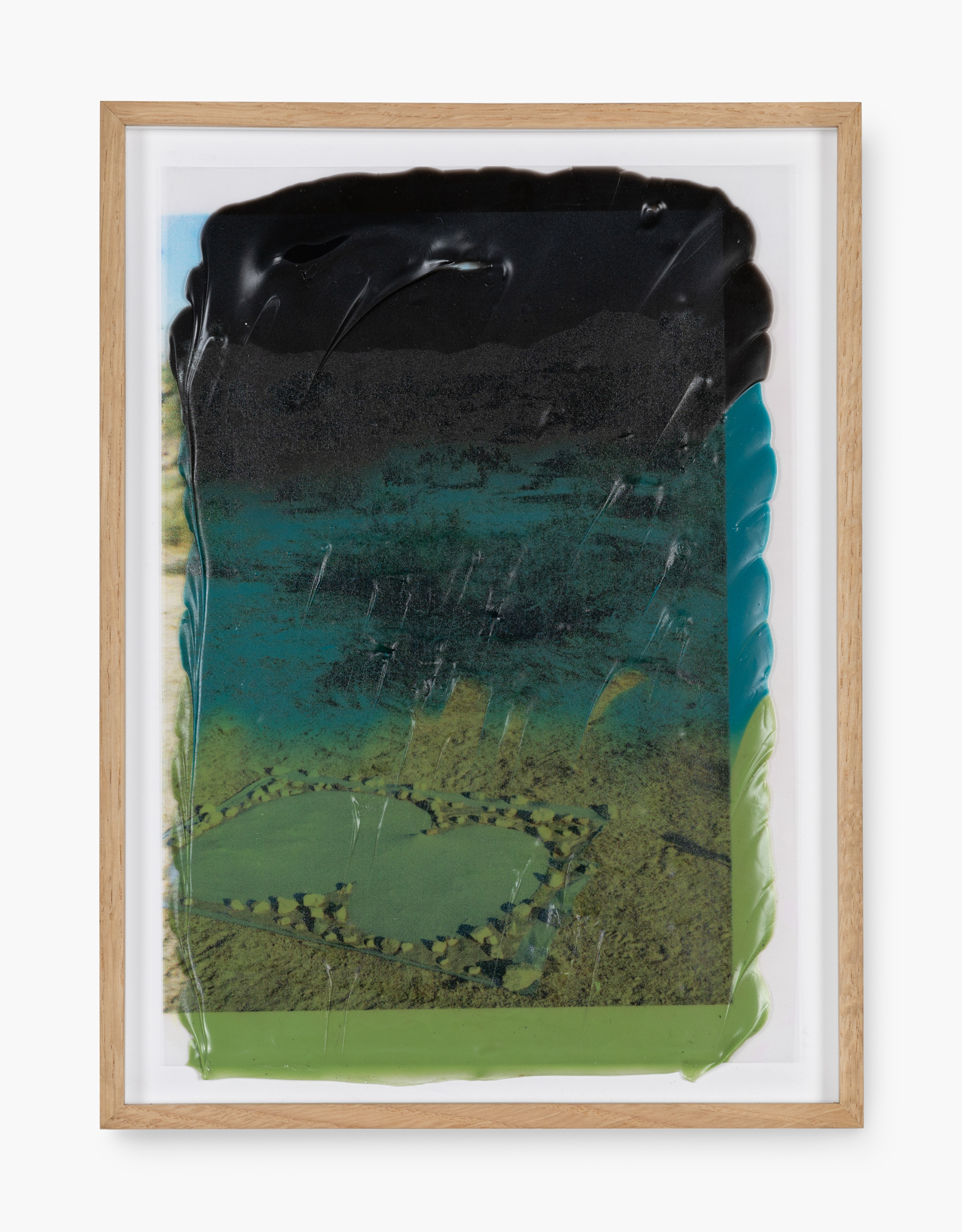 21 days of bleaching, UV print on silicone/hard PVC, 29,7cm x 21cm (artist frame) 2023
