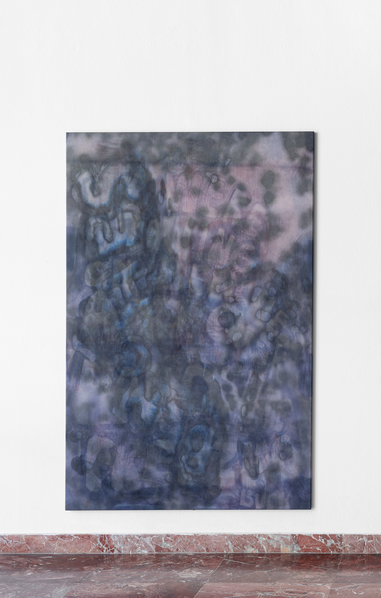 Central Park Drawing Club, Dyed and sun bleached cotton, 200cm x 130cm / 2023