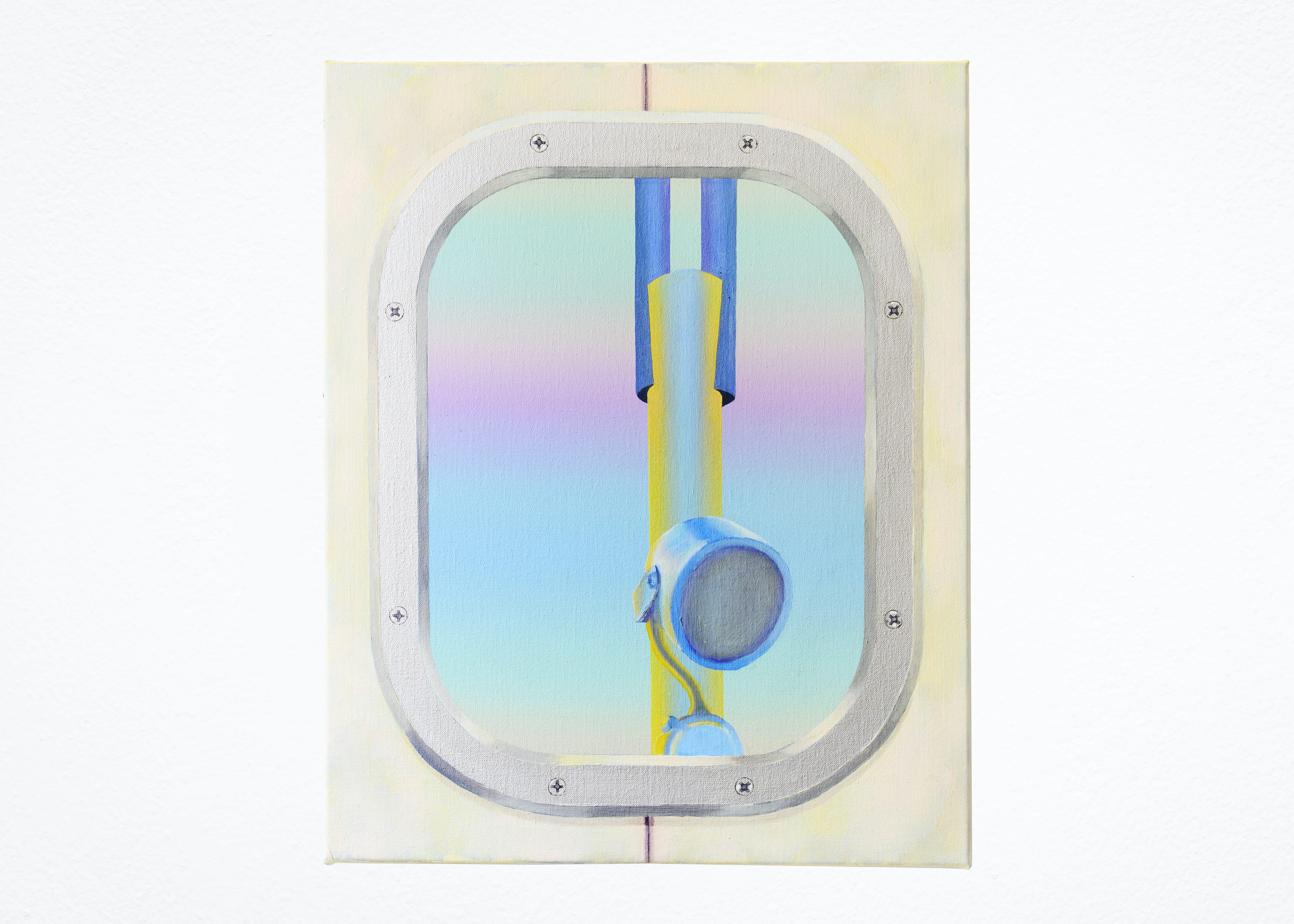 Bounce, 2023 Oil and aluminum on linen 50 x 40 cm