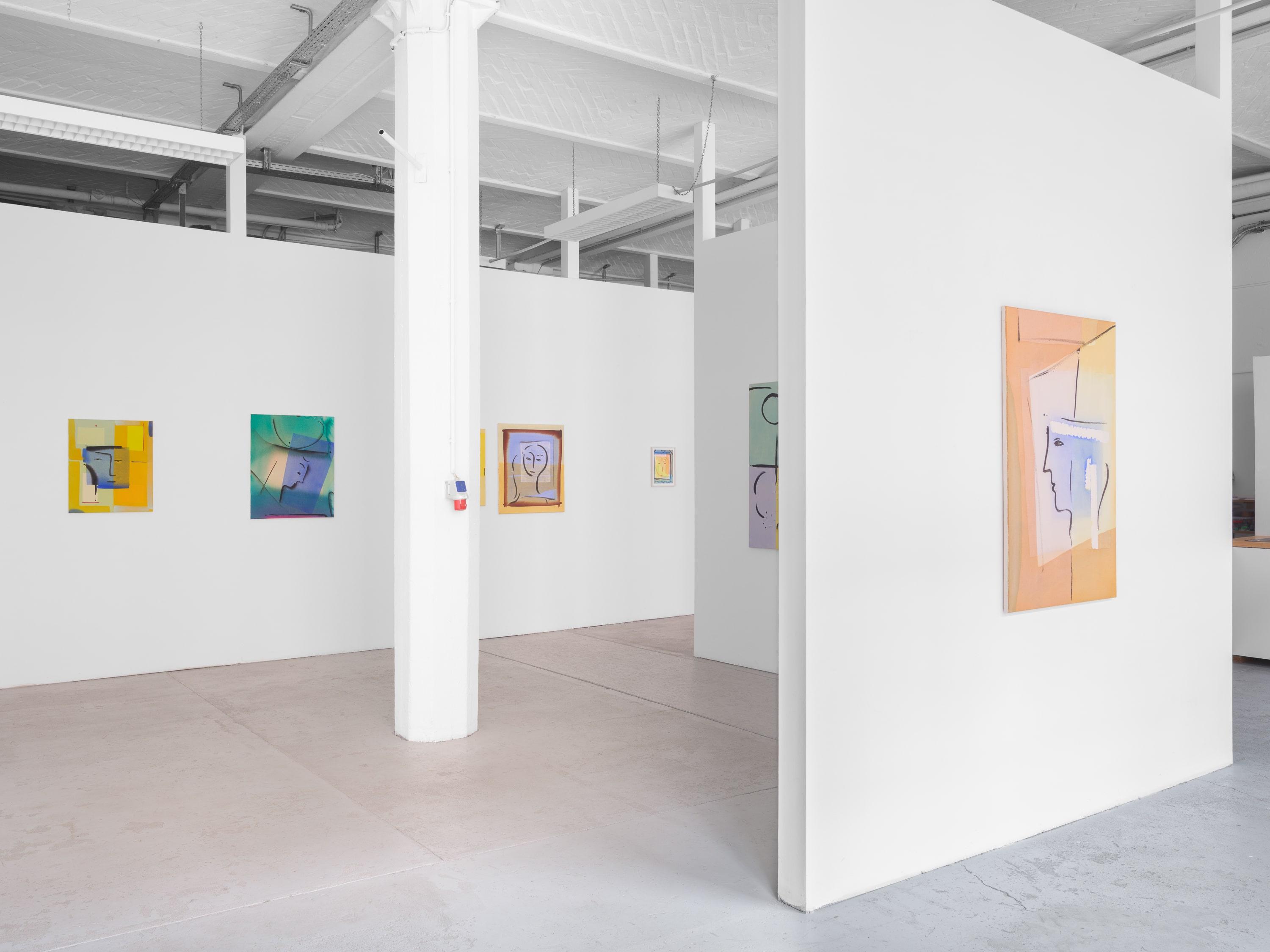 Exhibition view, Benjamin Bernt 'Circuit Split', 2023, at OFFICE IMPART
