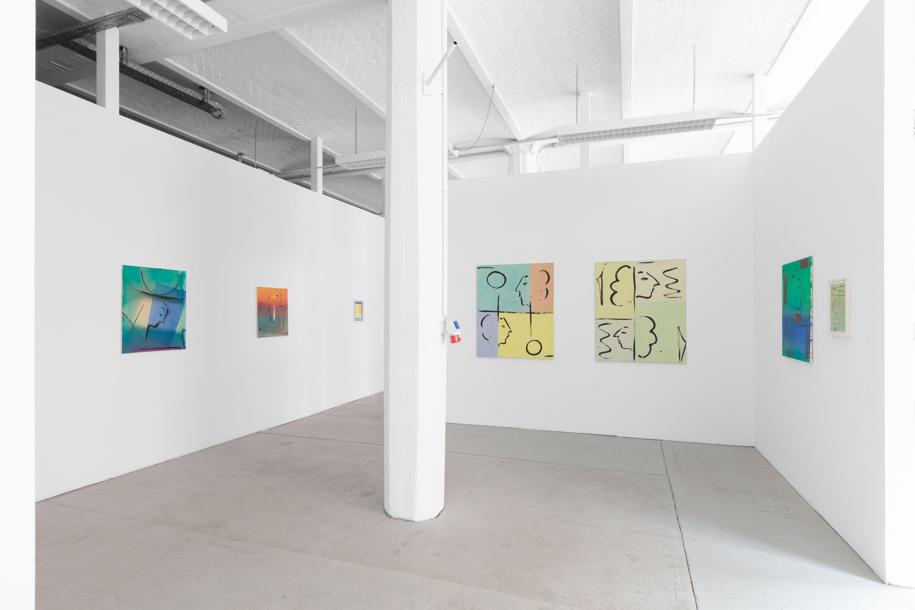 Exhibition view, Benjamin Bernt 'Circuit Split', 2023, at OFFICE IMPART