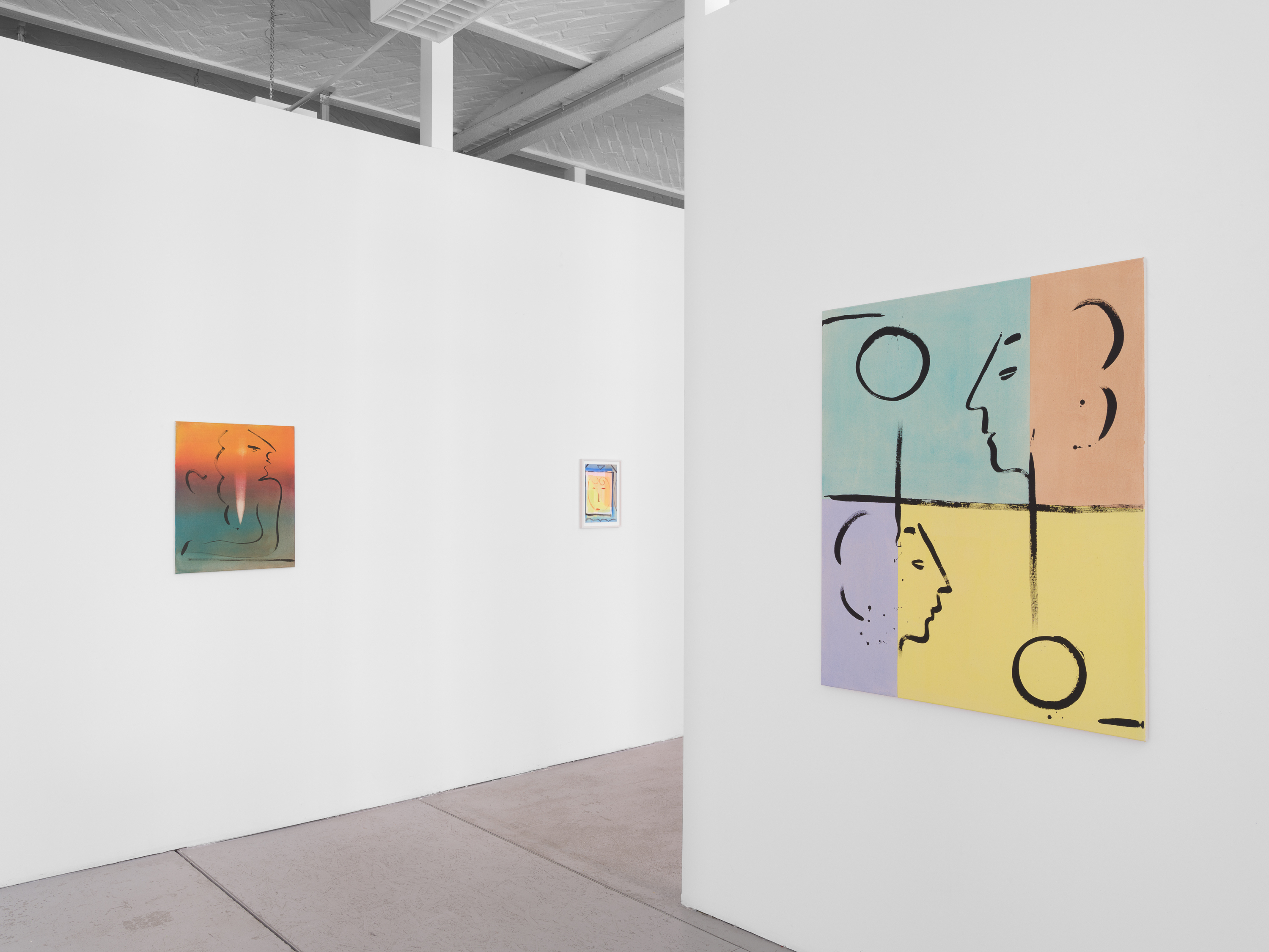 Exhibition view, Benjamin Bernt 'Circuit Split', 2023, at OFFICE IMPART
