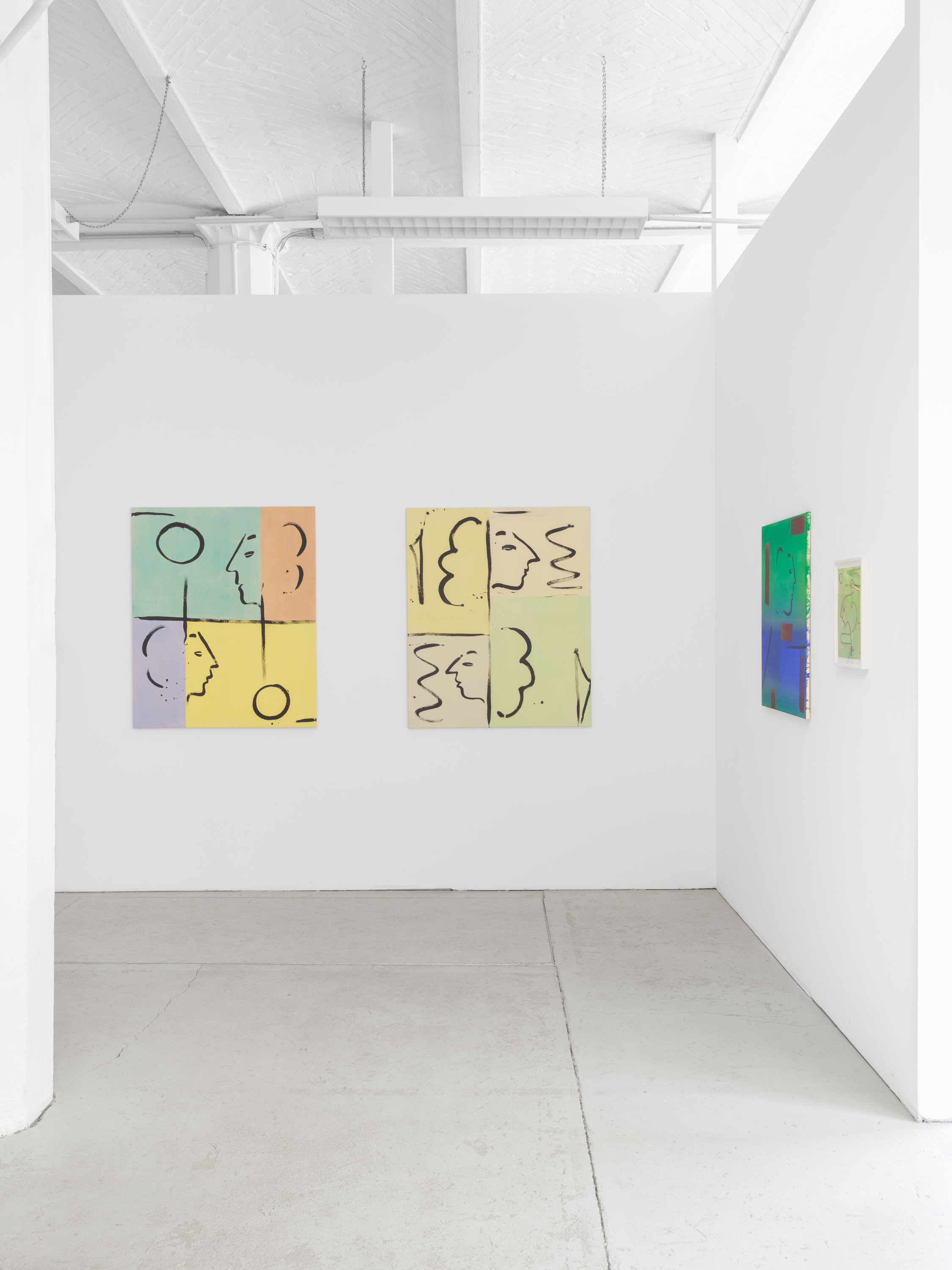 Exhibition view, Benjamin Bernt 'Circuit Split', 2023, at OFFICE IMPART