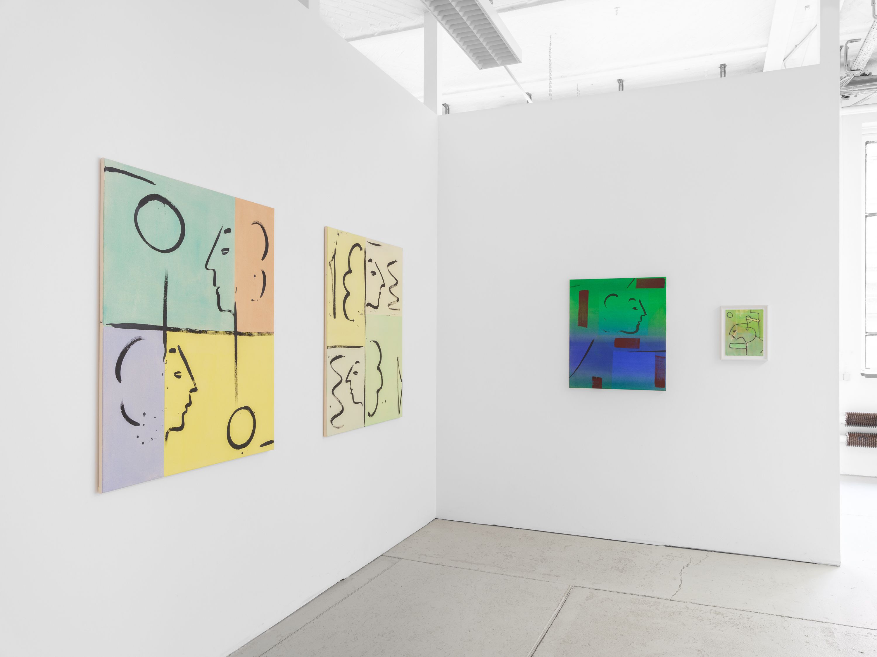 Exhibition view, Benjamin Bernt 'Circuit Split', 2023, at OFFICE IMPART