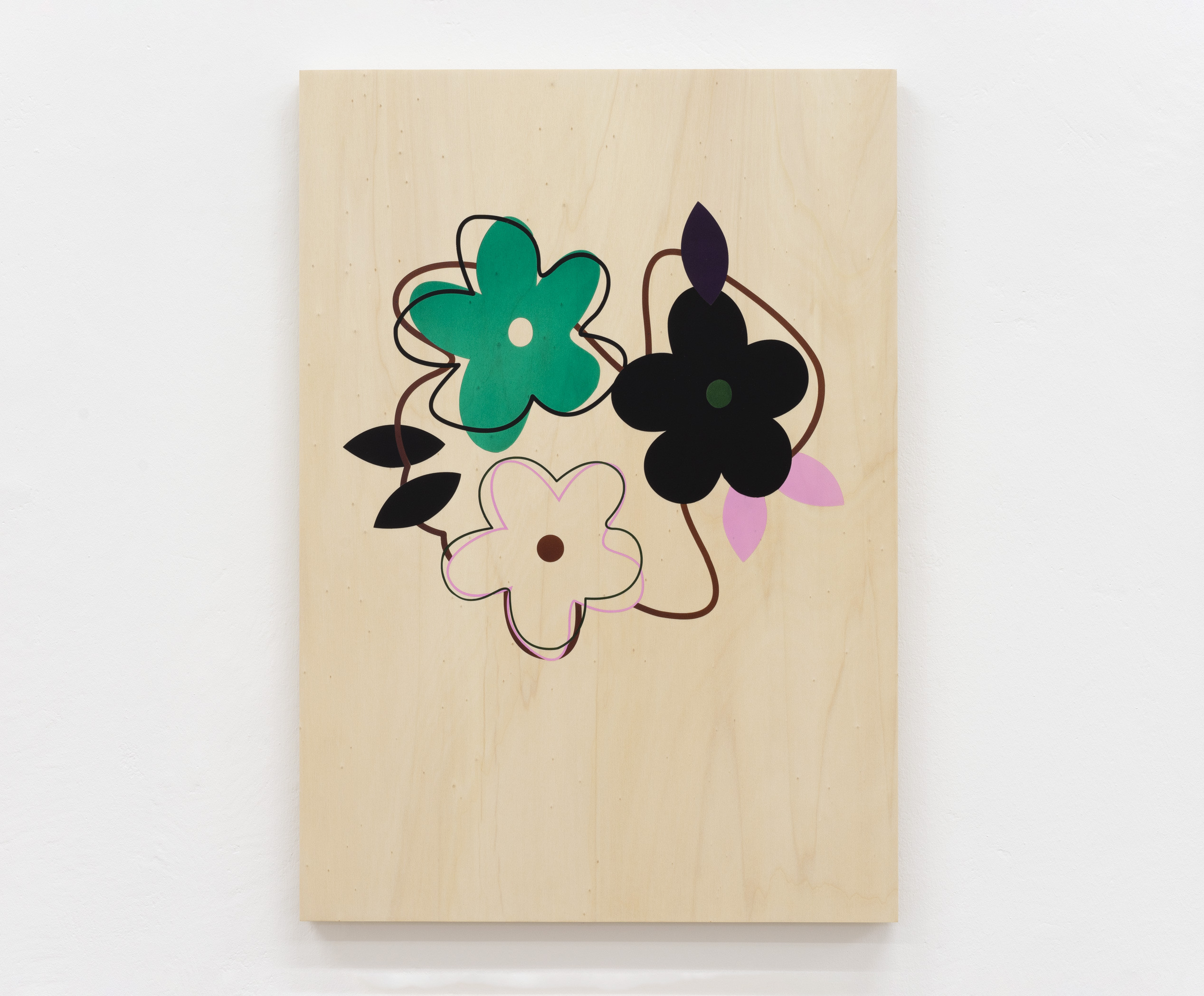 Noémie Bablet, Soft skills(6), 2023, Acrylic ink on wood (pine), 61 x 43 cm