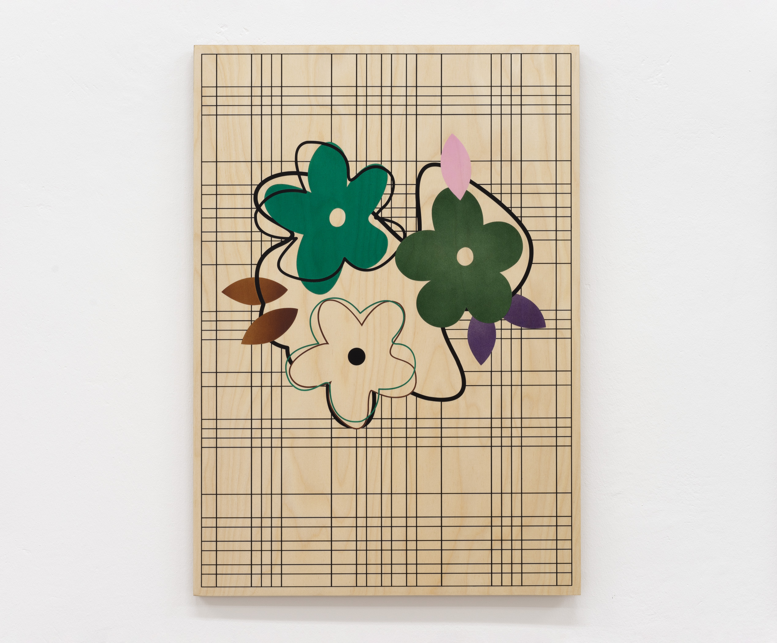 Noémie Bablet, Soft skills(7), 2023, Acrylic ink on wood (birch), 61 x 43 cm