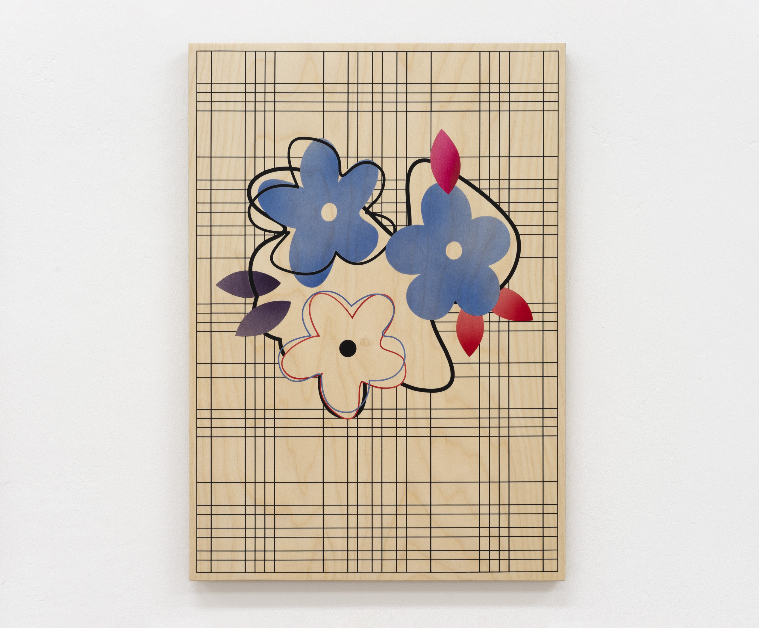 Noémie Bablet, Soft skills(8), 2023, Acrylic ink on wood (birch), 61 x 43 cm