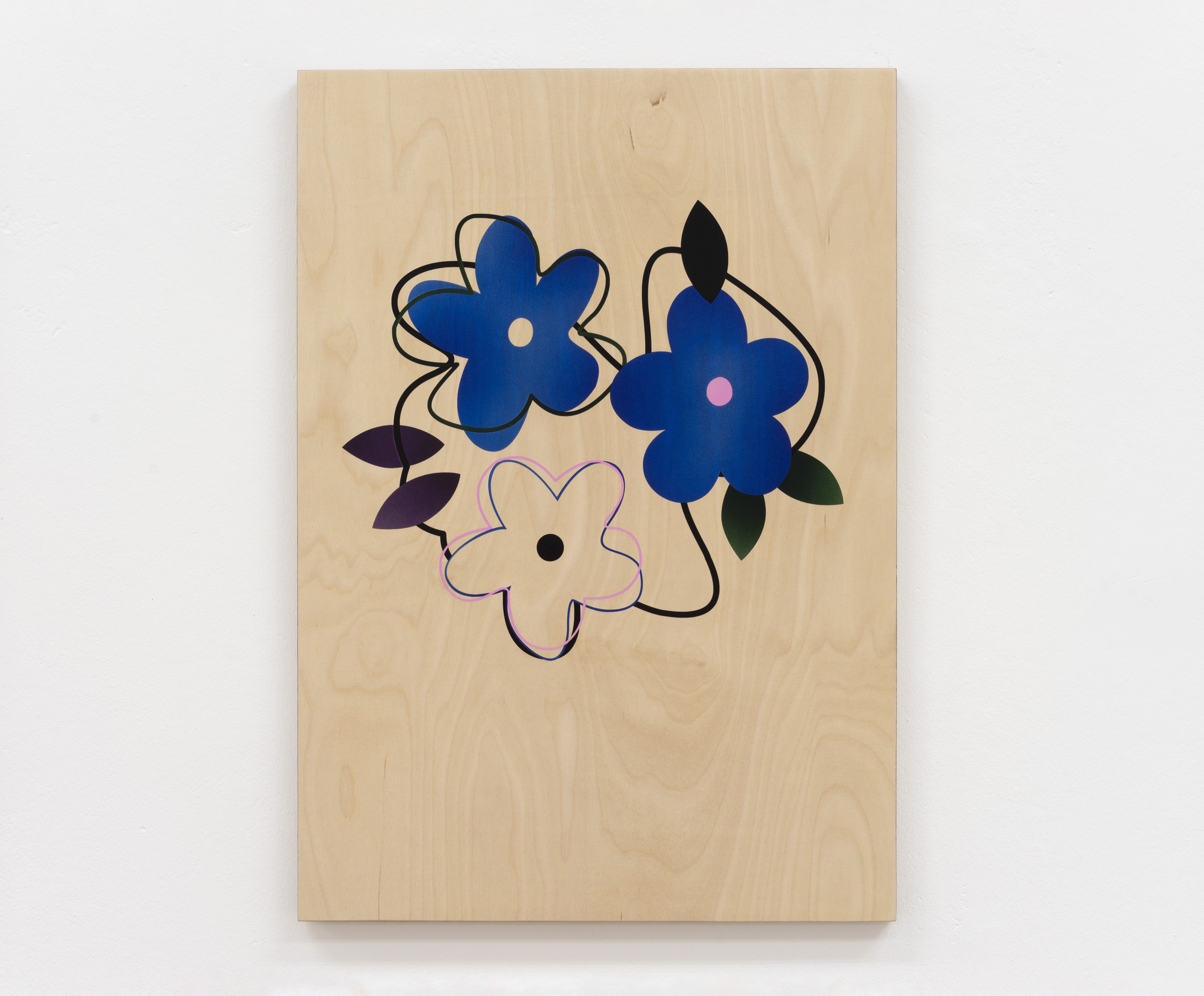 Noémie Bablet, Soft skills(9), 2023, Acrylic ink on wood (birch), 61 x 43 cm