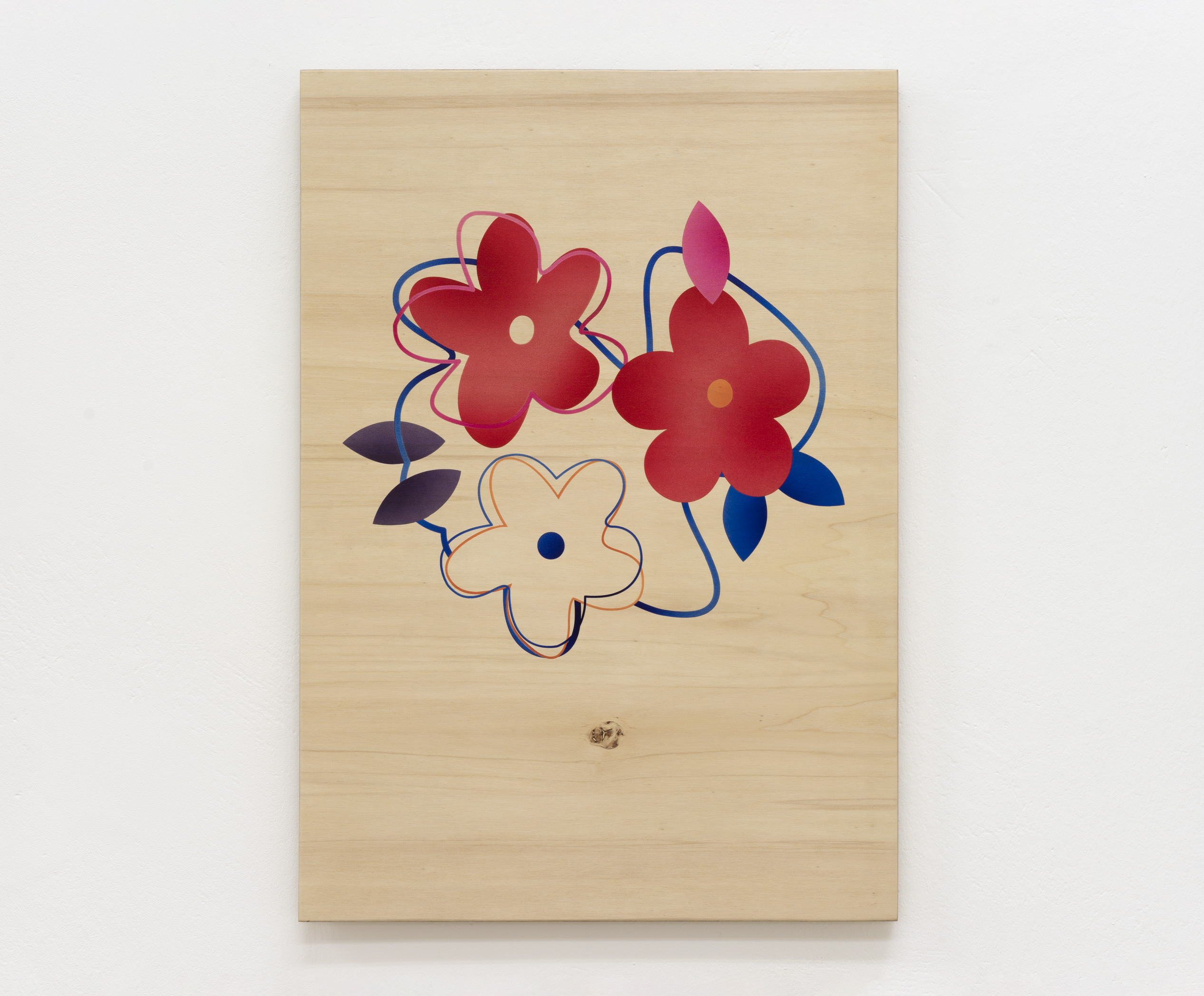 Noémie Bablet, Soft skills(11), 2023, Acrylic ink on wood (pine), 61 x 43 cm
