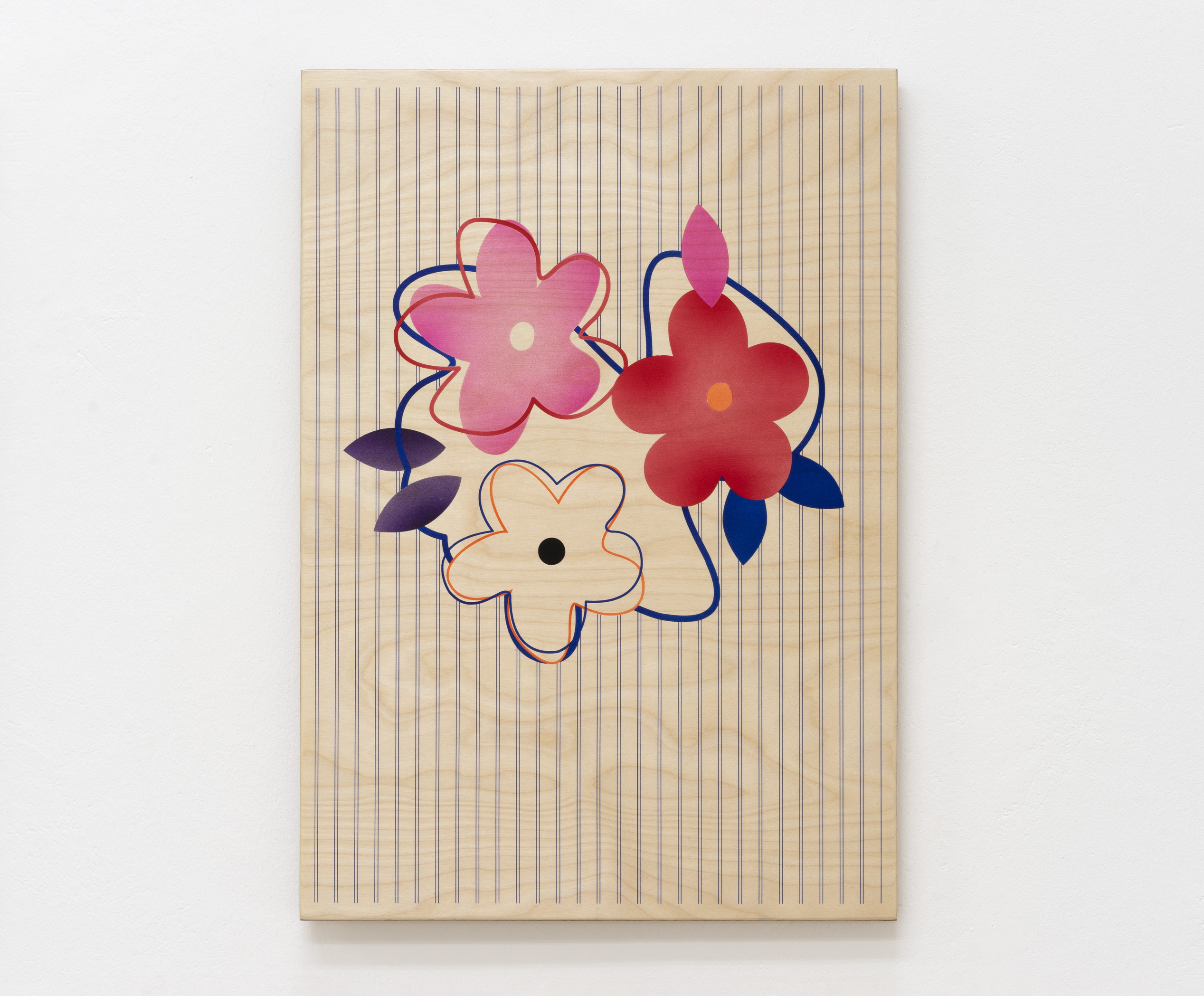 Noémie Bablet, Soft skills(12), 2023, Acrylic ink on wood (birch), 61 x 43 cm