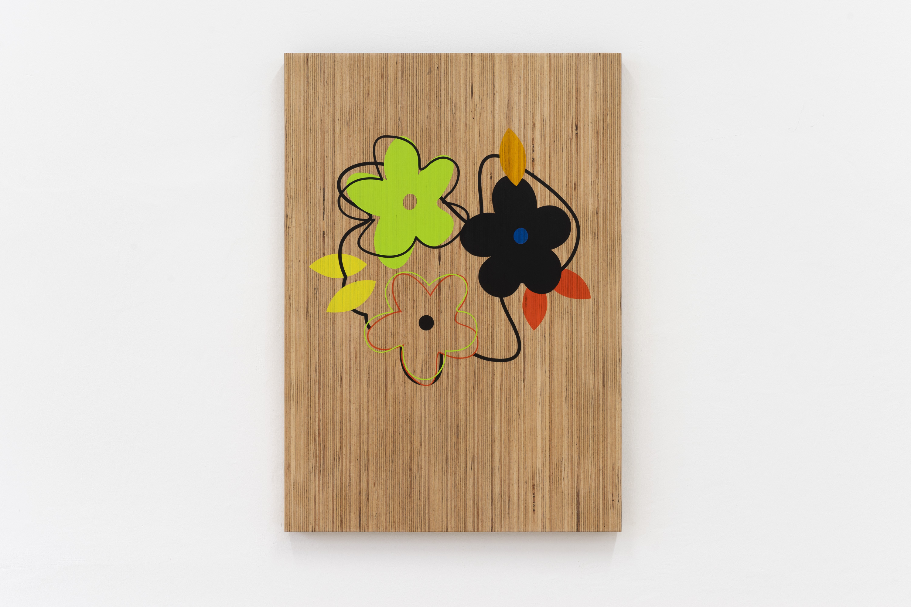 Noémie Bablet, Soft skills(1), 2023, Acrylic ink on wood (beech), 73 x 52 x 4 cm