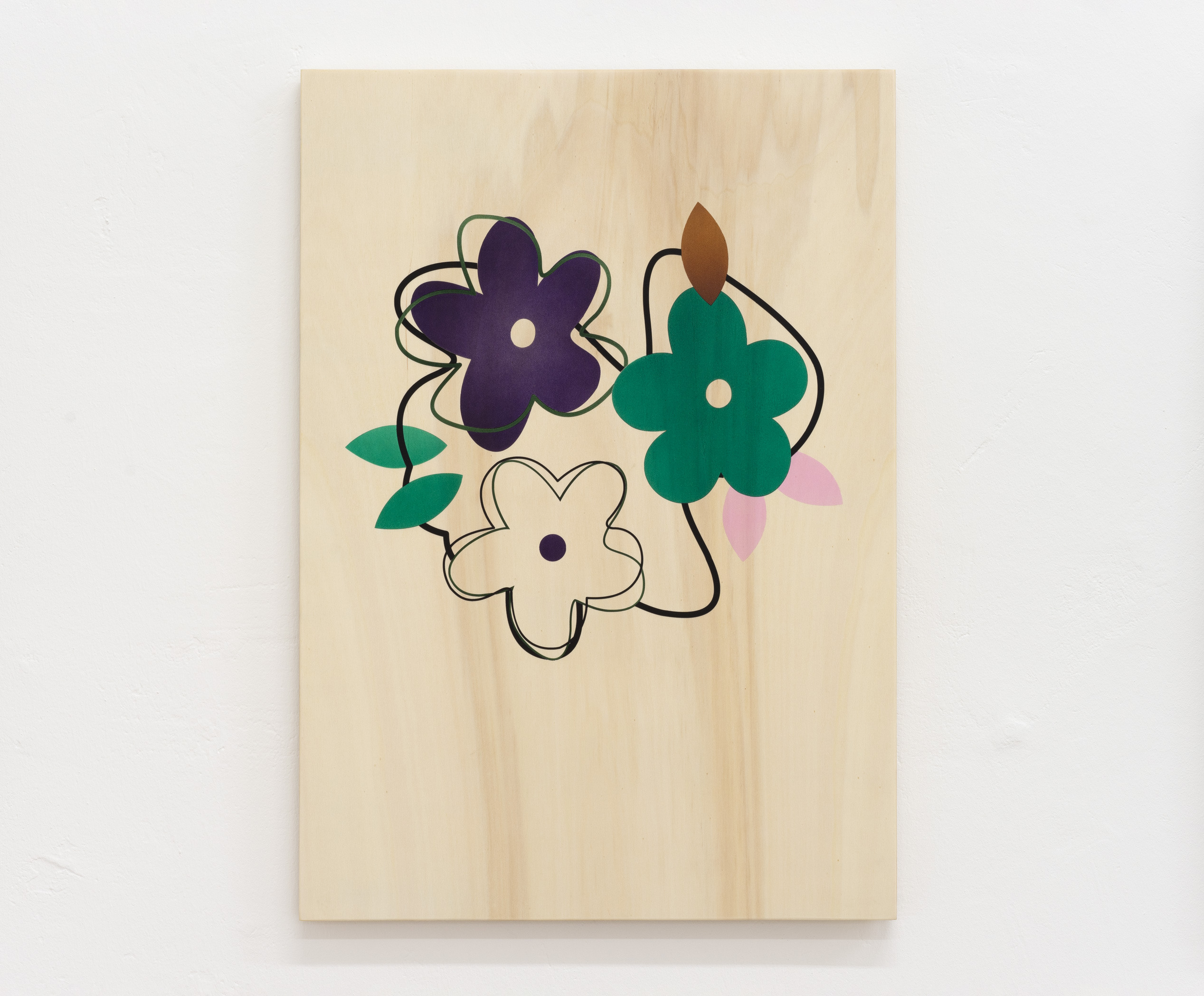 Noémie Bablet, Soft skills(3), 2023, Acrylic ink on wood (pine), 61 x 43 cm