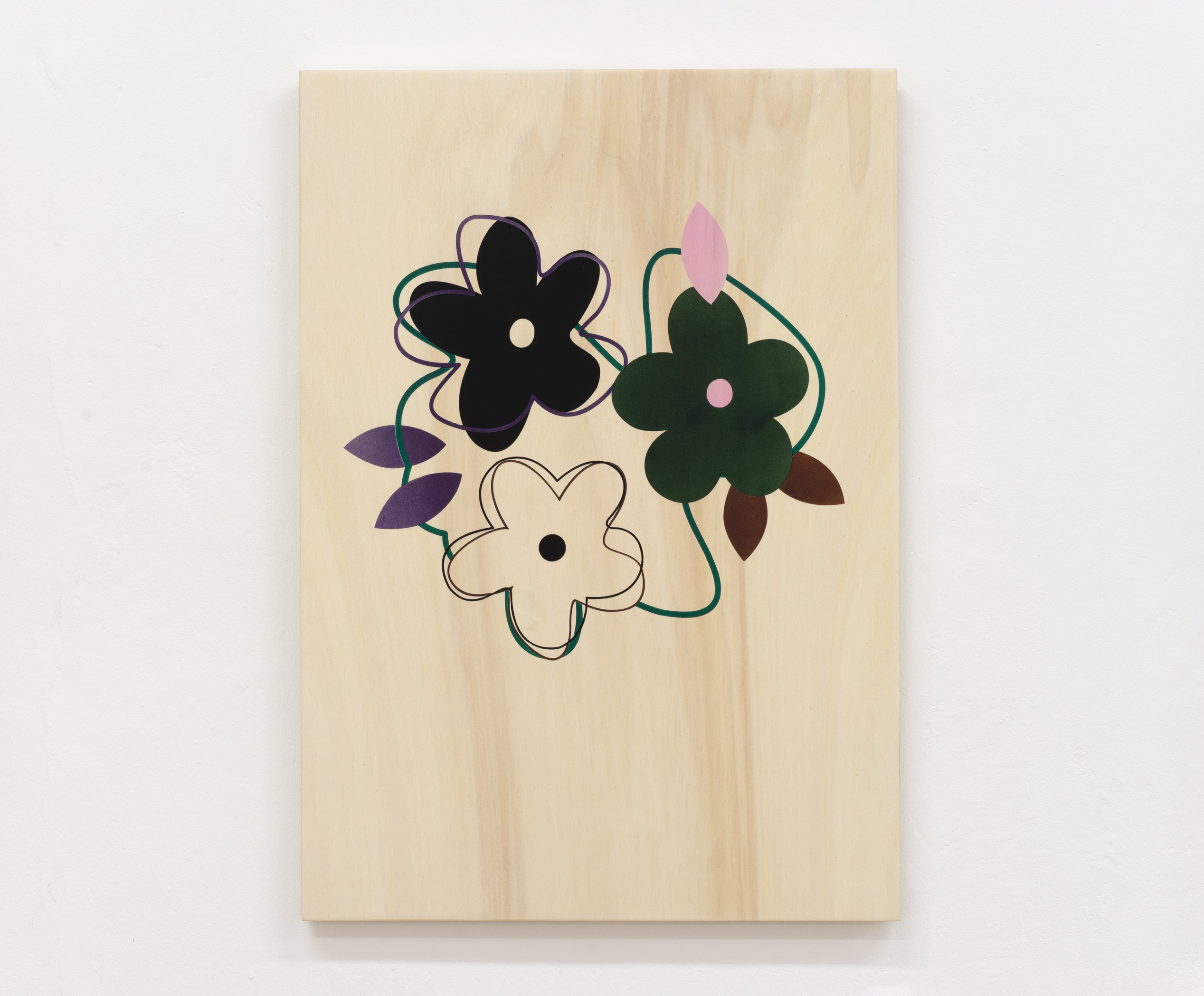 Noémie Bablet, Soft skills(5), 2023, Acrylic ink on wood (pine), 61 x 43 cm