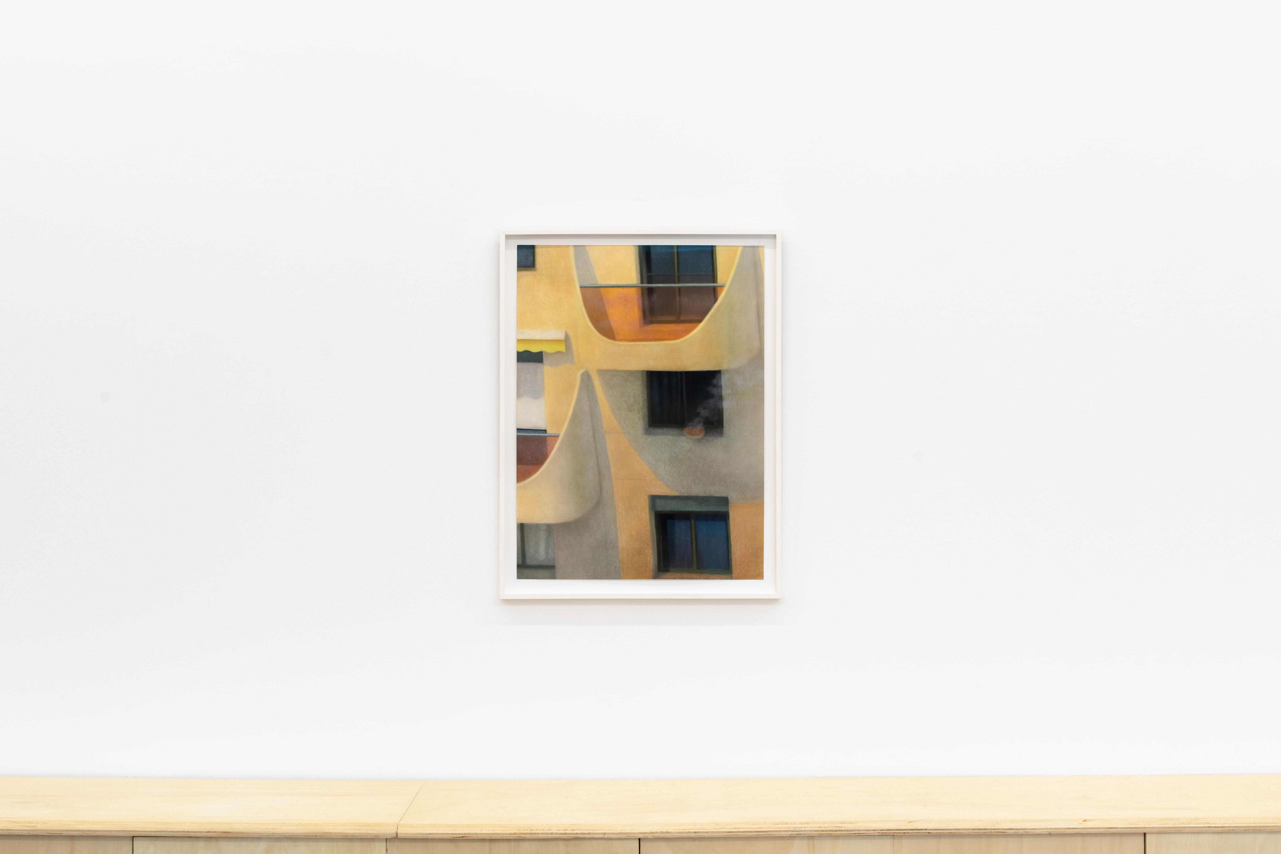 Roule galette, 2023 Pastel on paper 65 × 48 cm (framed: 71,5 × 54,5). Courtesy of the artist and Crèvecœur, Paris. Photo: Martin Argyroglo. 