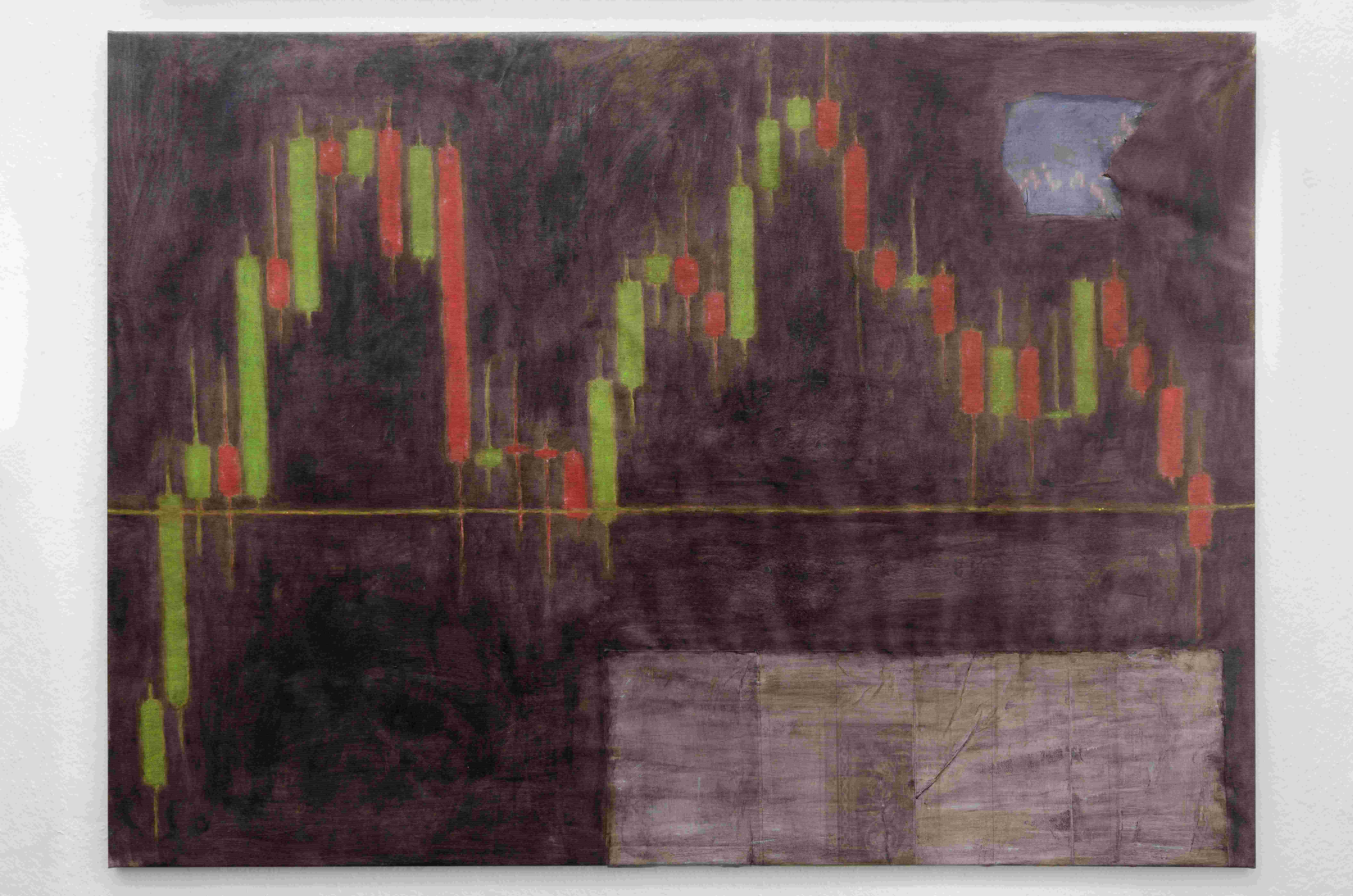 Andy Schumacher, btc top 2021, 2022, Oil, paper on canvas, 150cm x 120cm