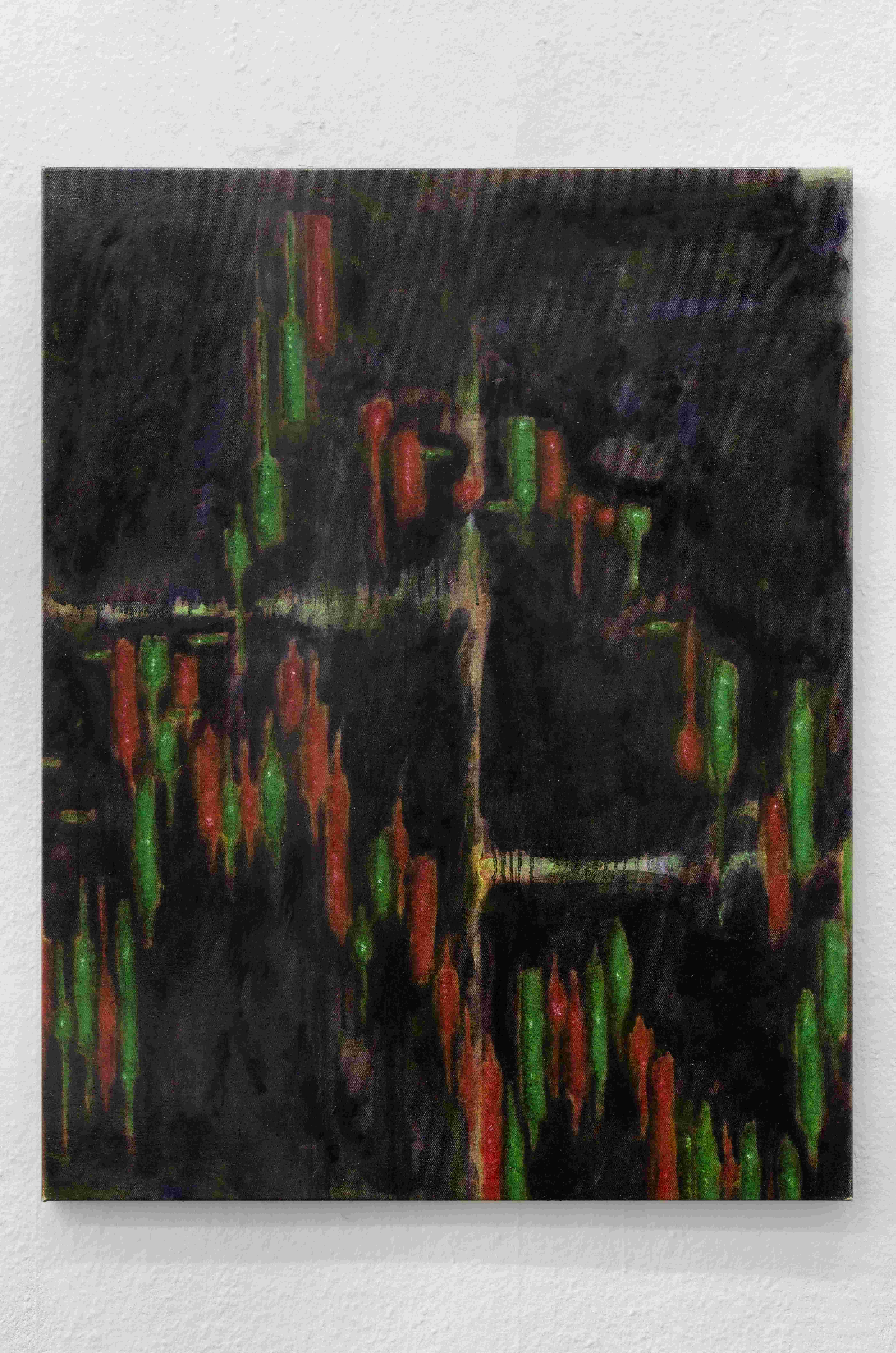 Andy Schumacher, chart universe (#17), 2022, Oil on canvas, 98cm x 77cm