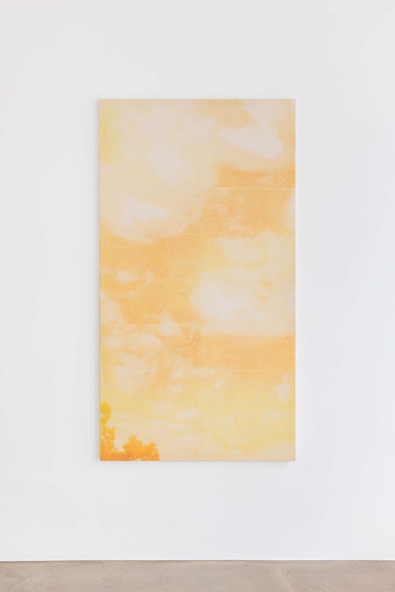 Lukas Matuschek: 28/07/21, 2023, Inkjet ink, acrylic medium on canvas, 118 x 218 cm