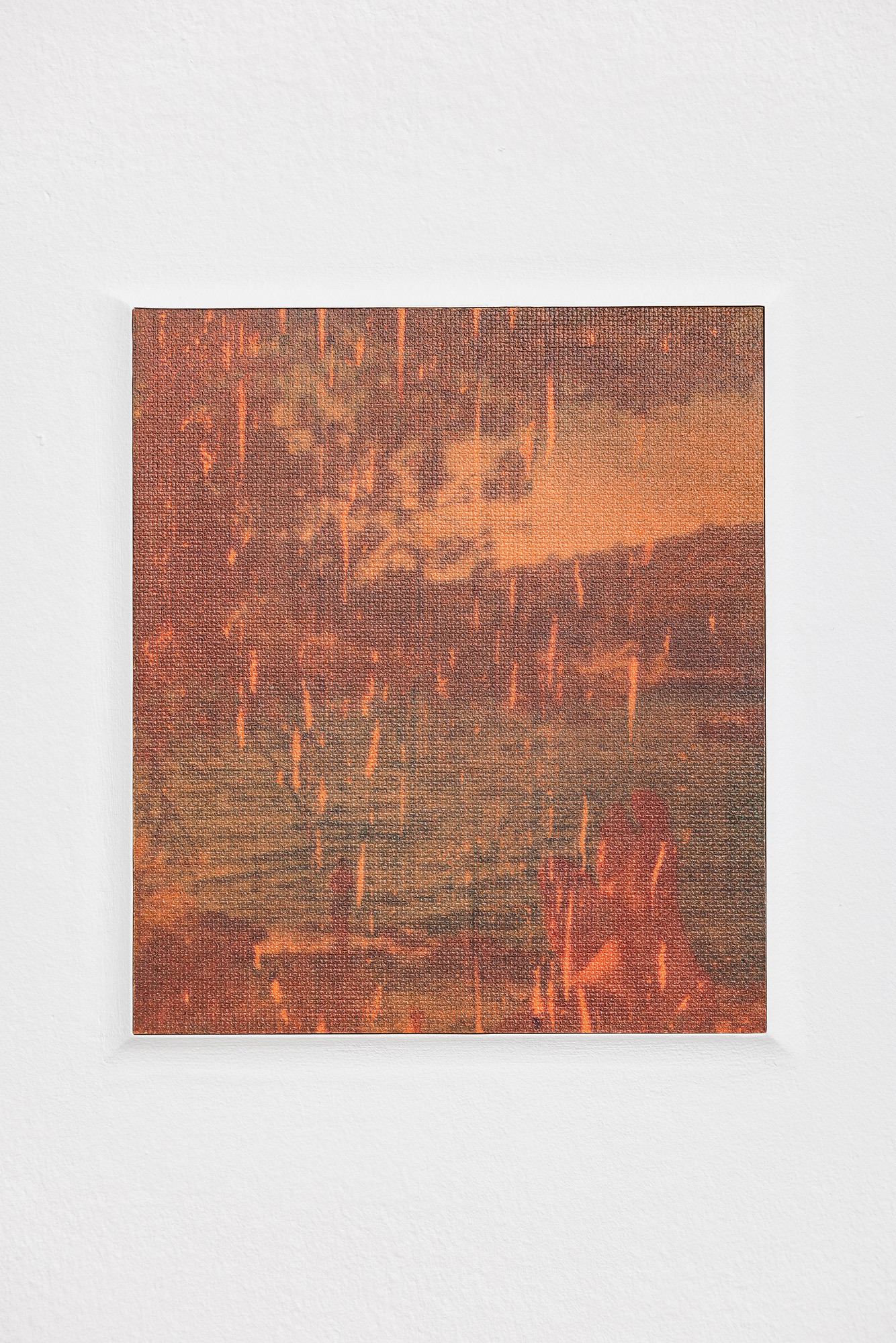 Lukas Matuschek: 06/09/22, 2023, Inkjet ink, acrylic medium on HDF, 20 x 223 cm