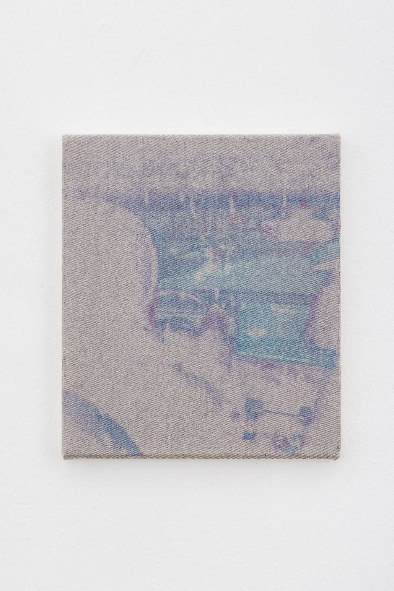 Lukas Matuschek: 17/12/22, 2023, Inkjet ink, acrylic medium on canvas, 20 x 23 cm