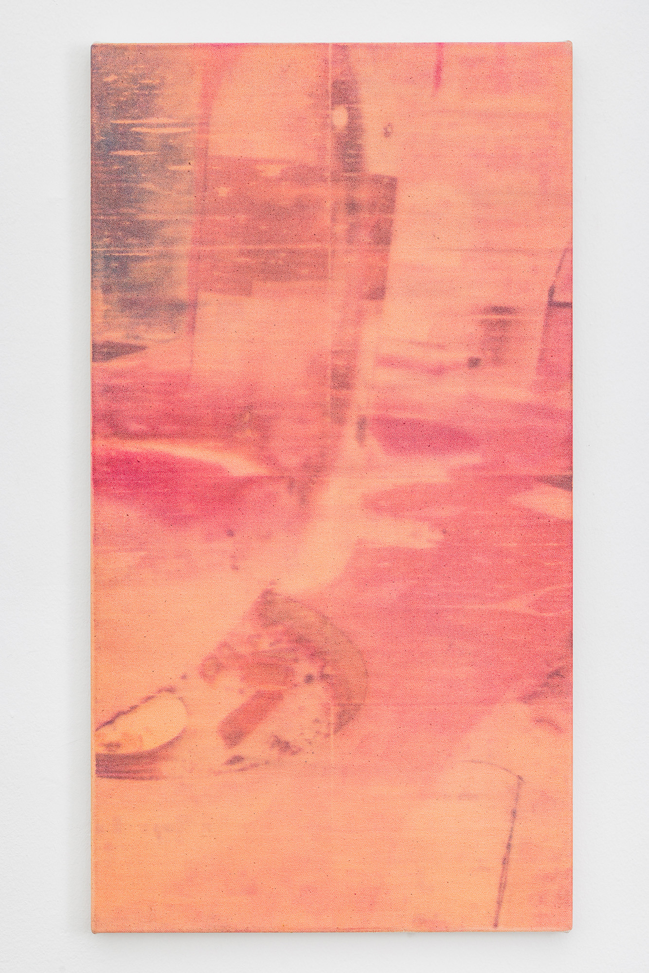 Lukas Matuschek: 24/12/21, 2023, Inkjet ink, acrylic medium on canvas, 28 x 70 cm