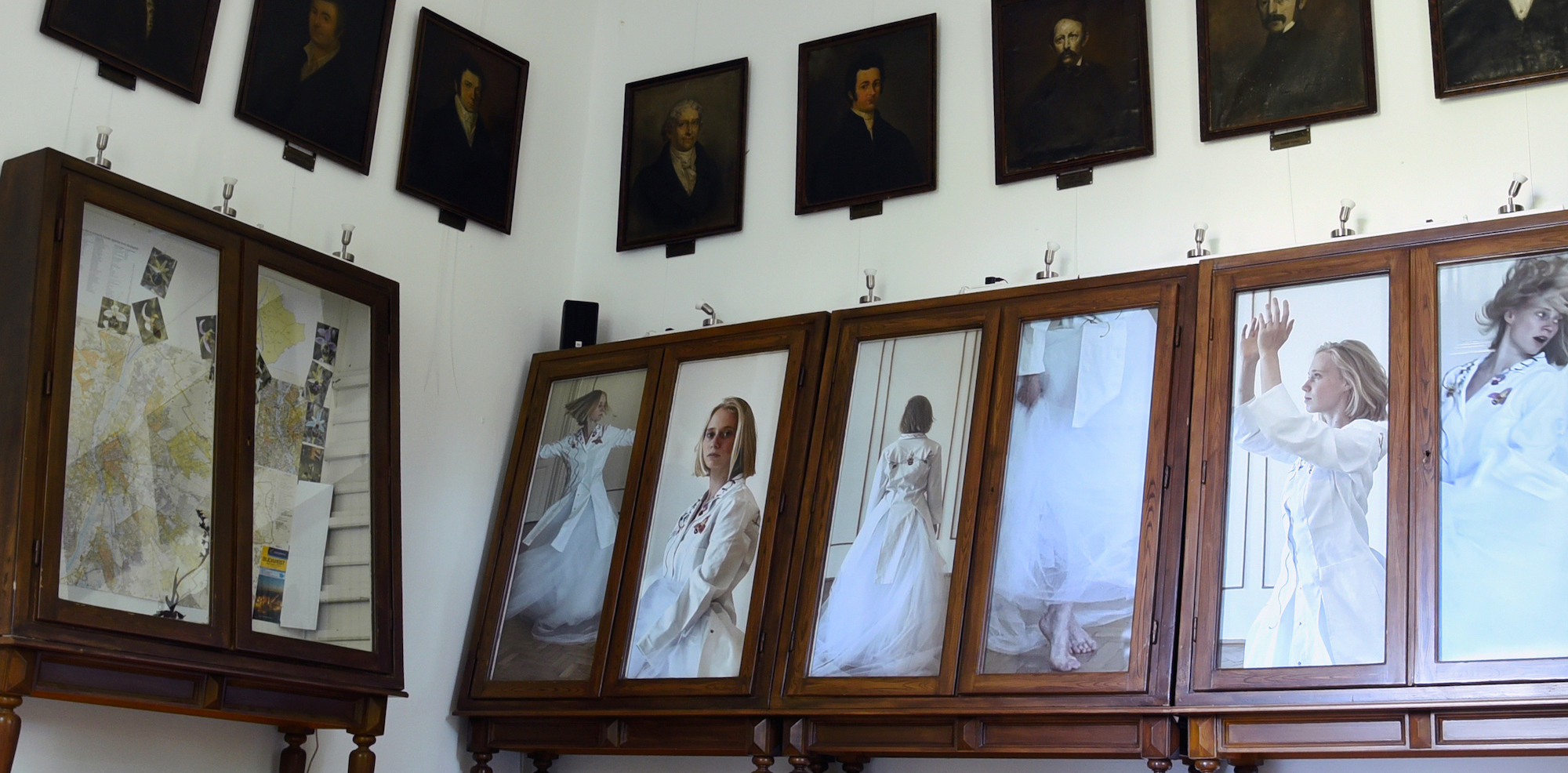 Silvia Cini Avant que nature meure, exhibition view - cabinets in the second room