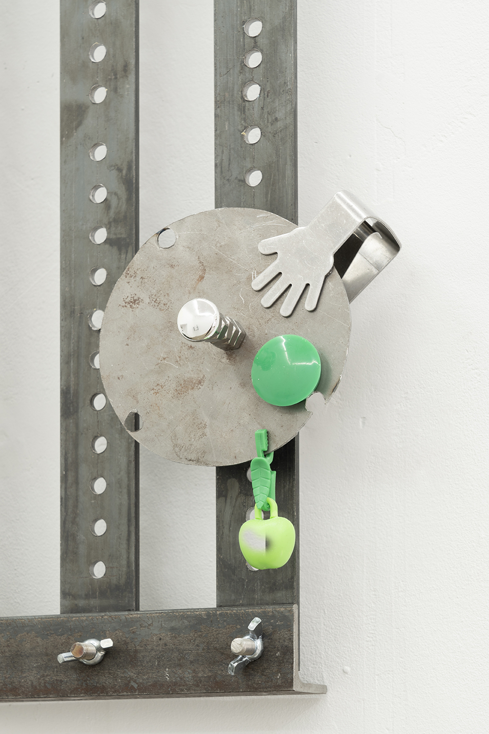 Cs landscape, steel, aluminum, found objects, variable dimensions, 2023 