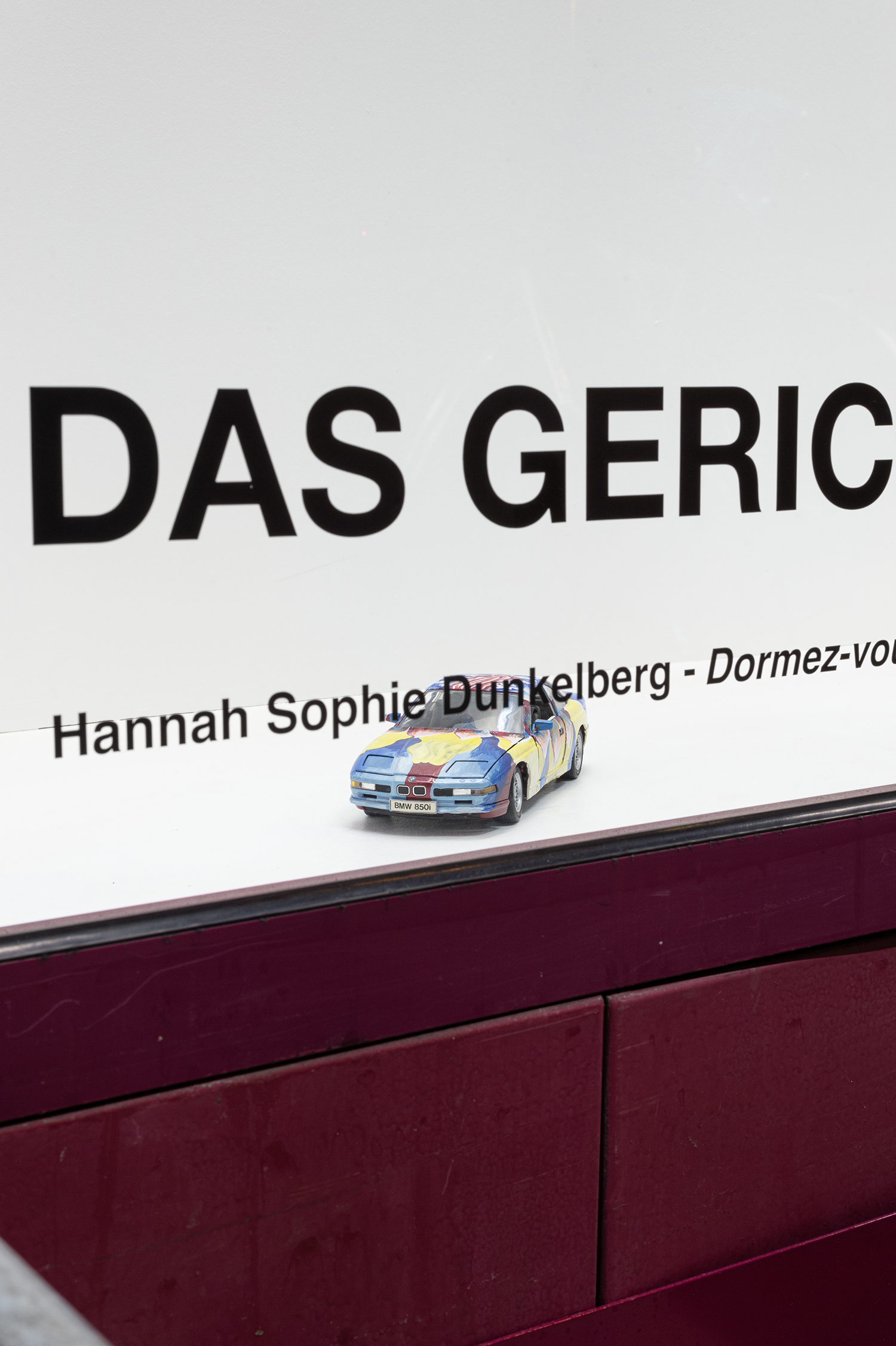 Hannah Sophie Dunkelberg, Dormez-vous, DAS GERICHT, exhibition view