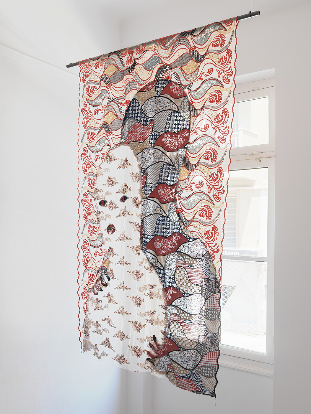 Adam Christensen, Untitled, mixed textiles, 120 x 200 cm, 2023