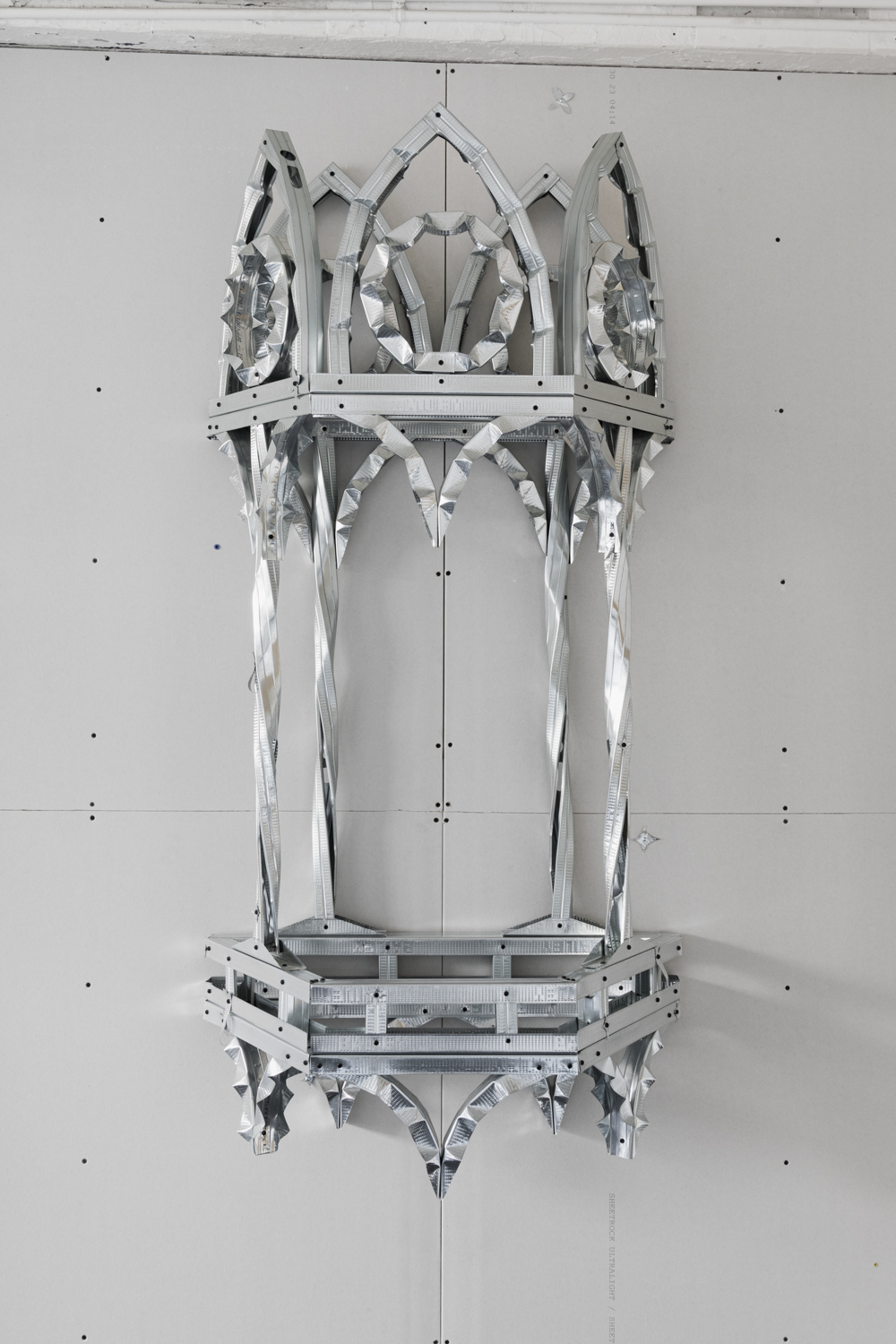 Bay Window (2023), Metal Studs,  36x60x16 in