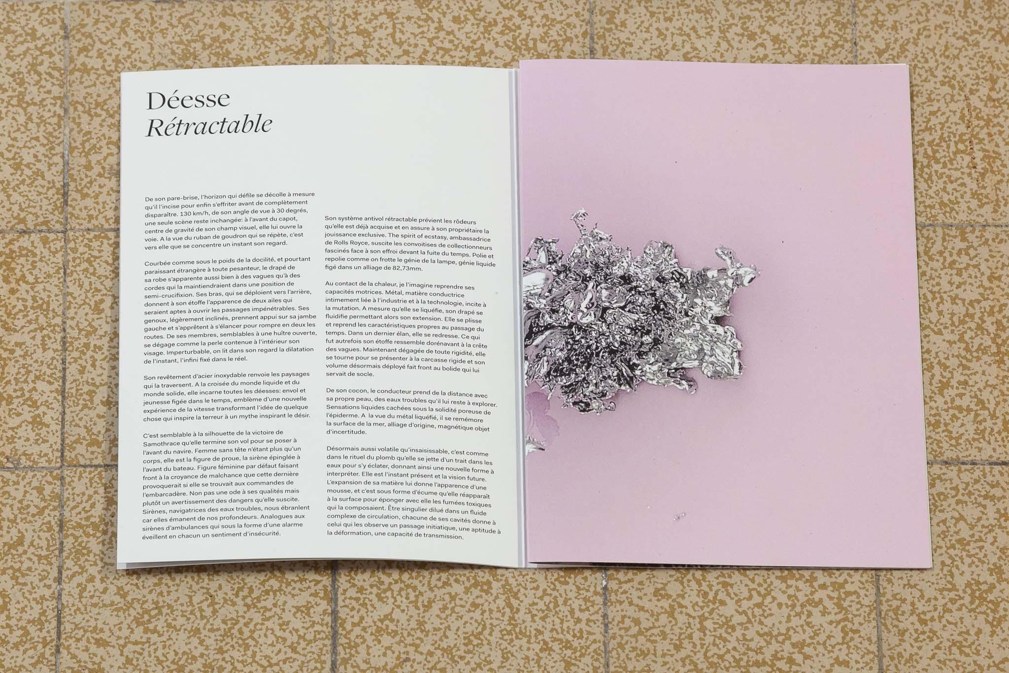 Camille Yvert, Retractable Goddess / Déesse Rétractable, 2023. Audio, text work. Duration: 05m 09s