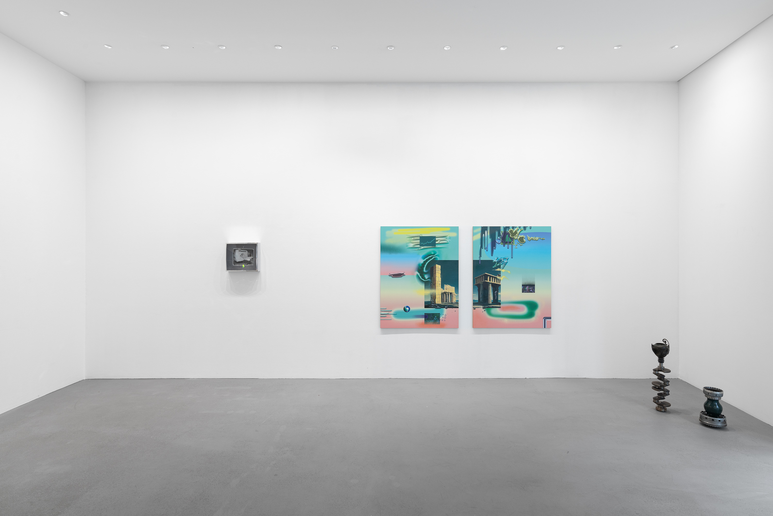 Installation view failed transcendence, 2023, Courtesy of max goelitz, Copyright of the artists