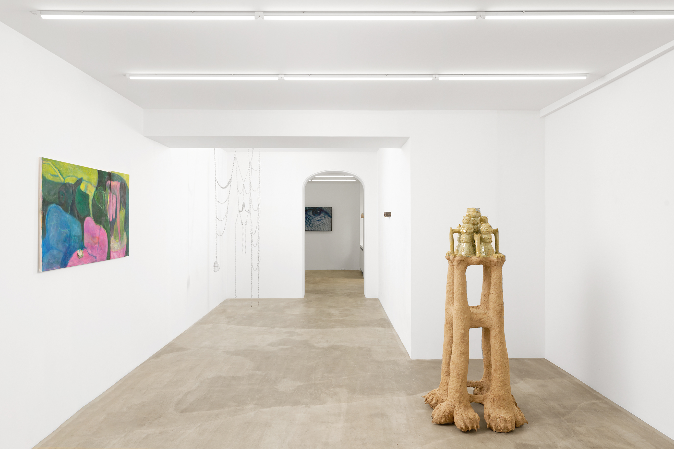 THE CUP OF WATER THAT GIVES ITSELF TO THIRST, 2023, exhibition view, Sans titre, Paris