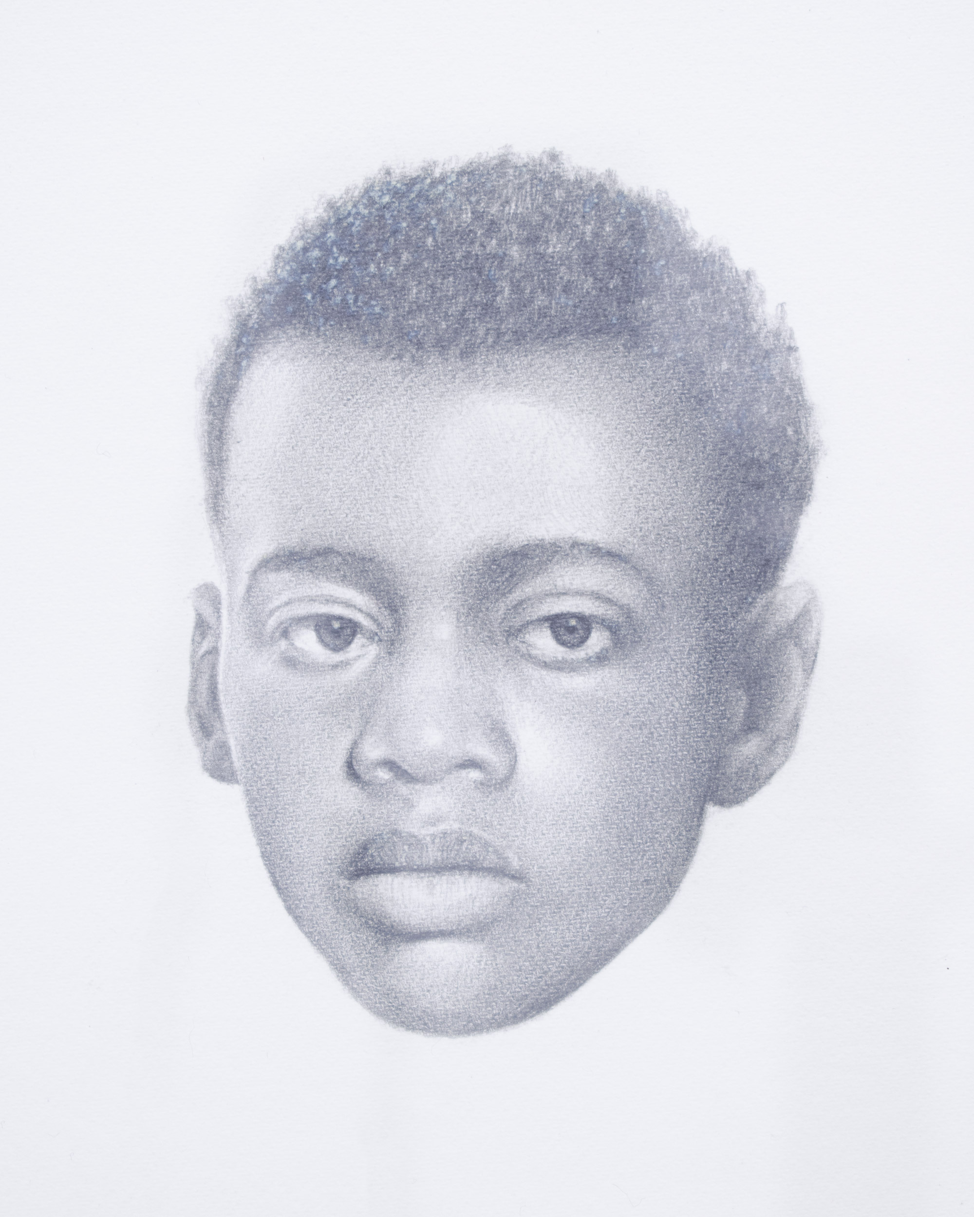 Eclipse, graphite on paper, 45.5 x 35.5cm (framed), 2023