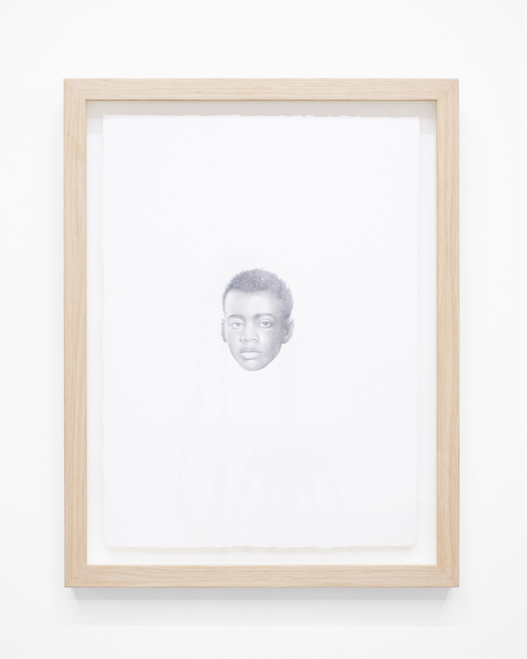 Eclipse, graphite on paper, 45.5 x 35.5cm (framed), 2023