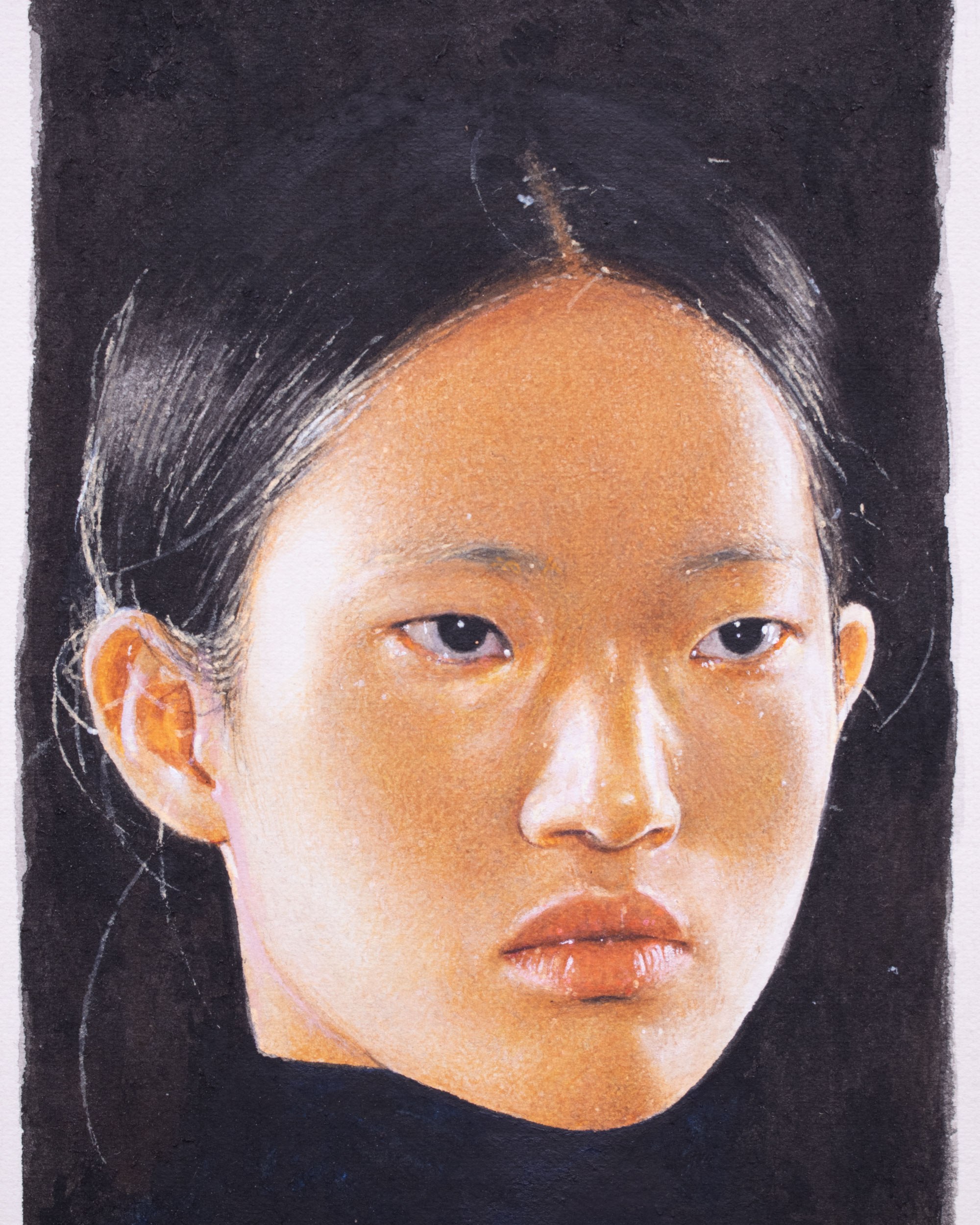 Pearl, watercolour on paper, 54 x 40cm, 2023