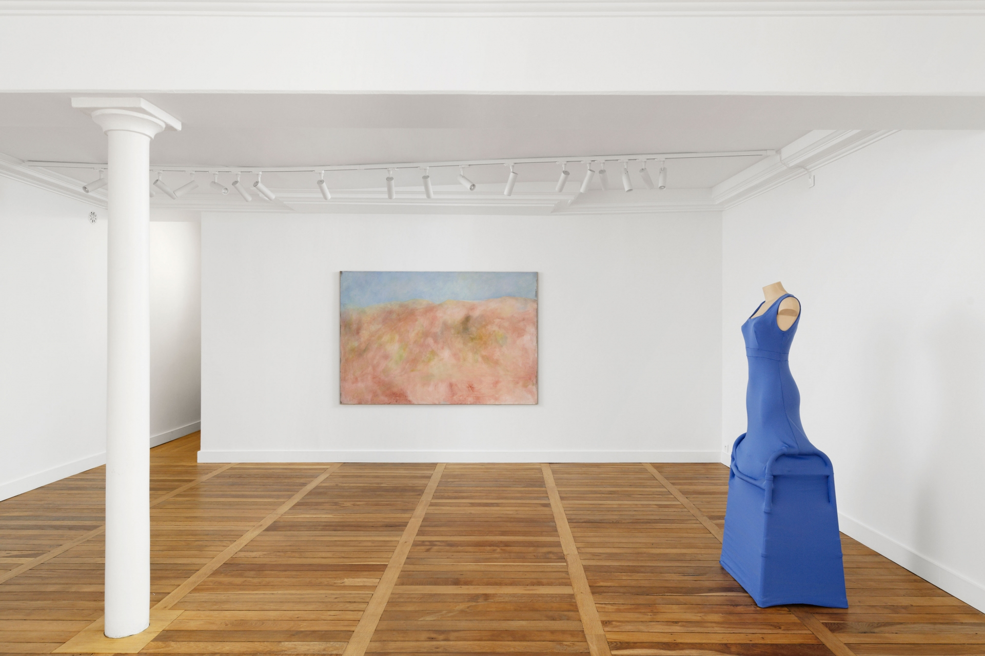 Exhibition view, Sol Calero, Nino Kapanadze, Shana Moulton, Crèvecœur, Paris, 2023. Courtesy the artists and Crèvecœur, Paris. Photo: Aurélien Mole