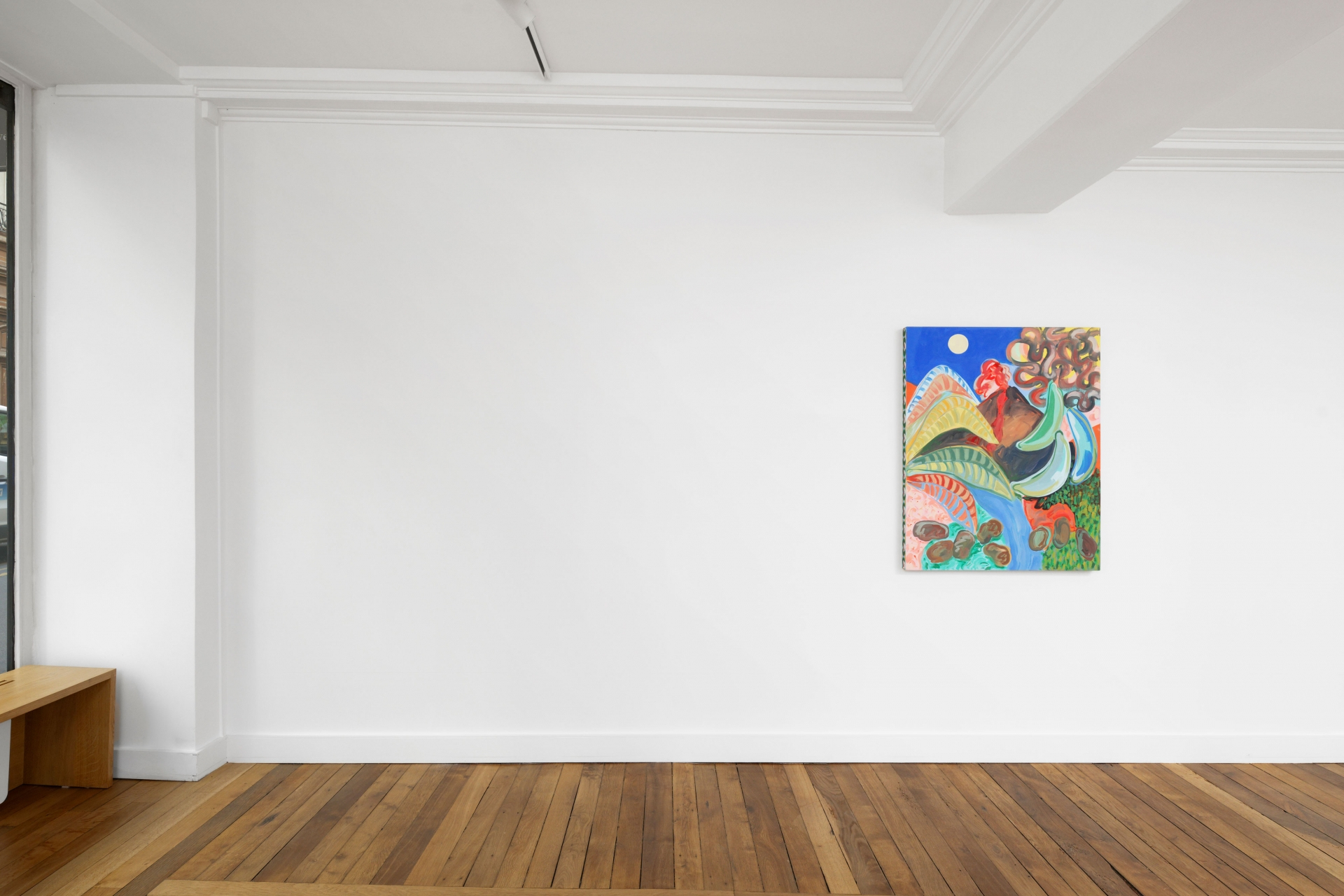Exhibition view, Sol Calero, Nino Kapanadze, Shana Moulton, Crèvecœur, Paris, 2023. Courtesy the artists and Crèvecœur, Paris. Photo: Aurélien Mole