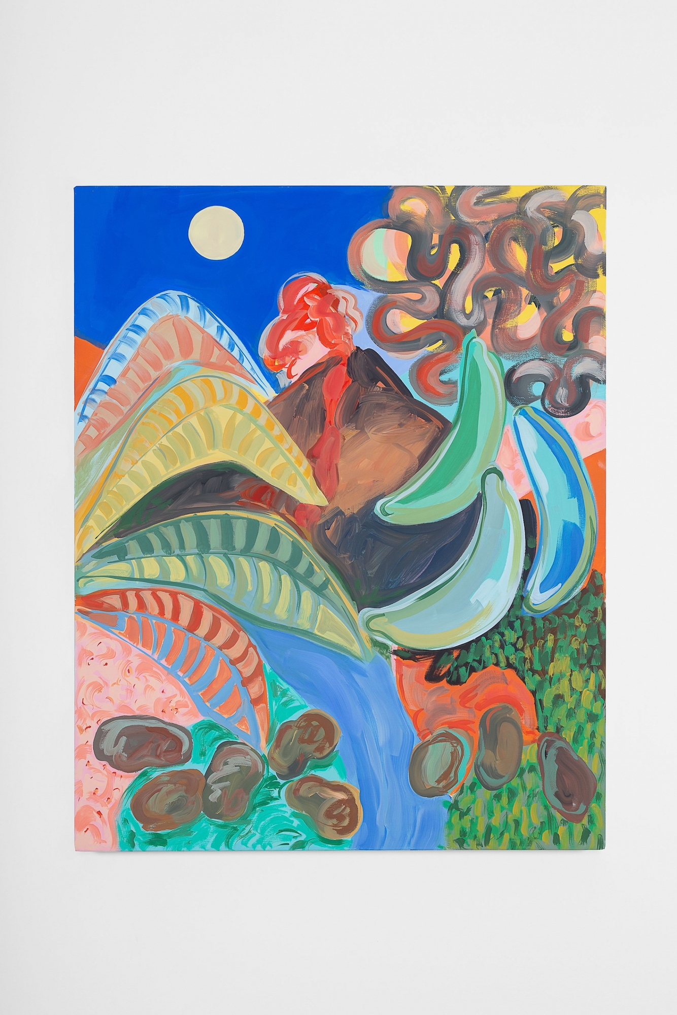 Sol Calero La Palma, 2022 Acrylic on canvas, 100 × 80 × 4,5 cm Courtesy of the artist and Crèvecœur, Paris. Photo: Margot Montigny.