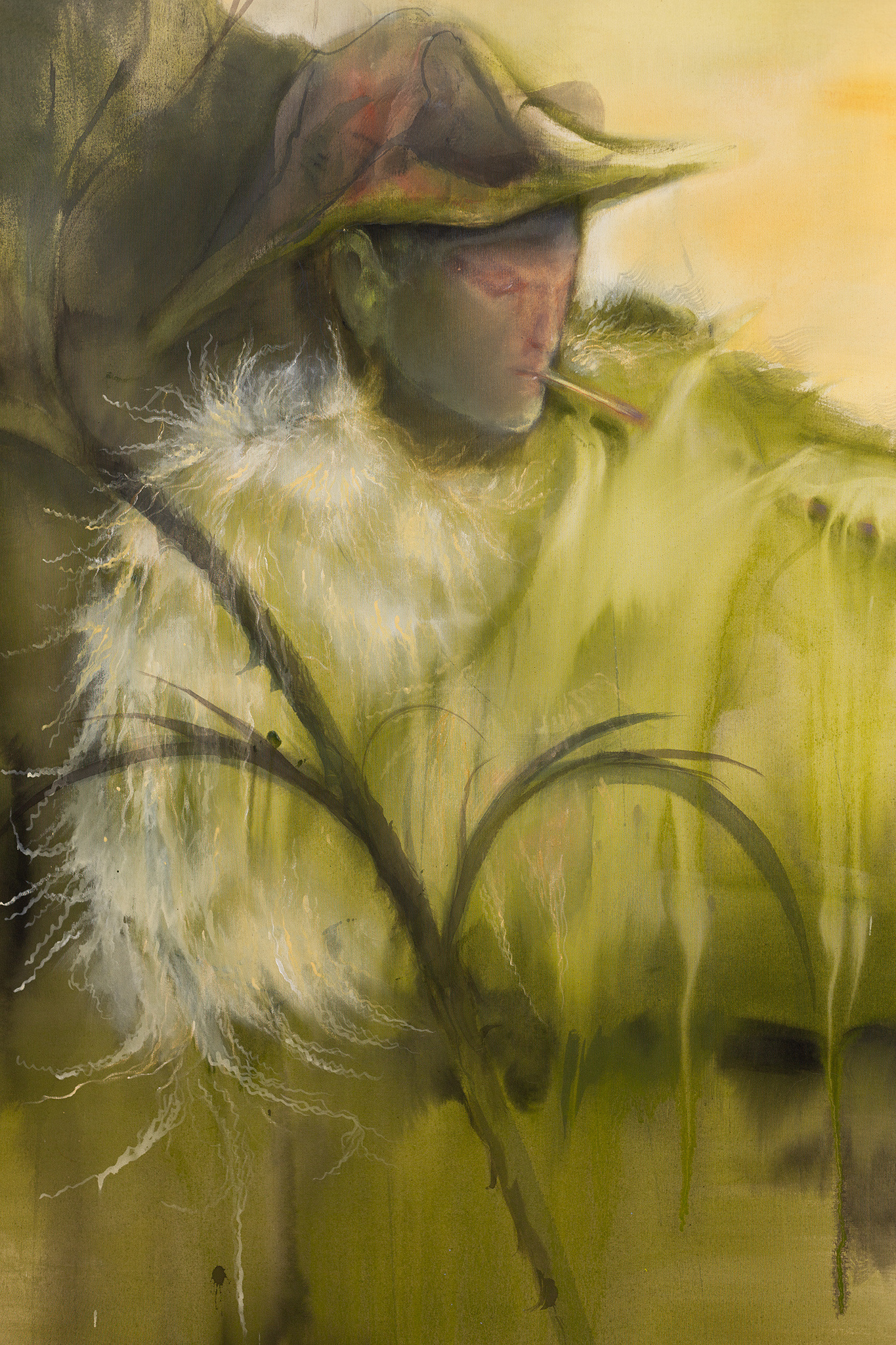 Anna Ruth, Whisperer, 2023. Acrylic on canvas, 150 x 250 cm