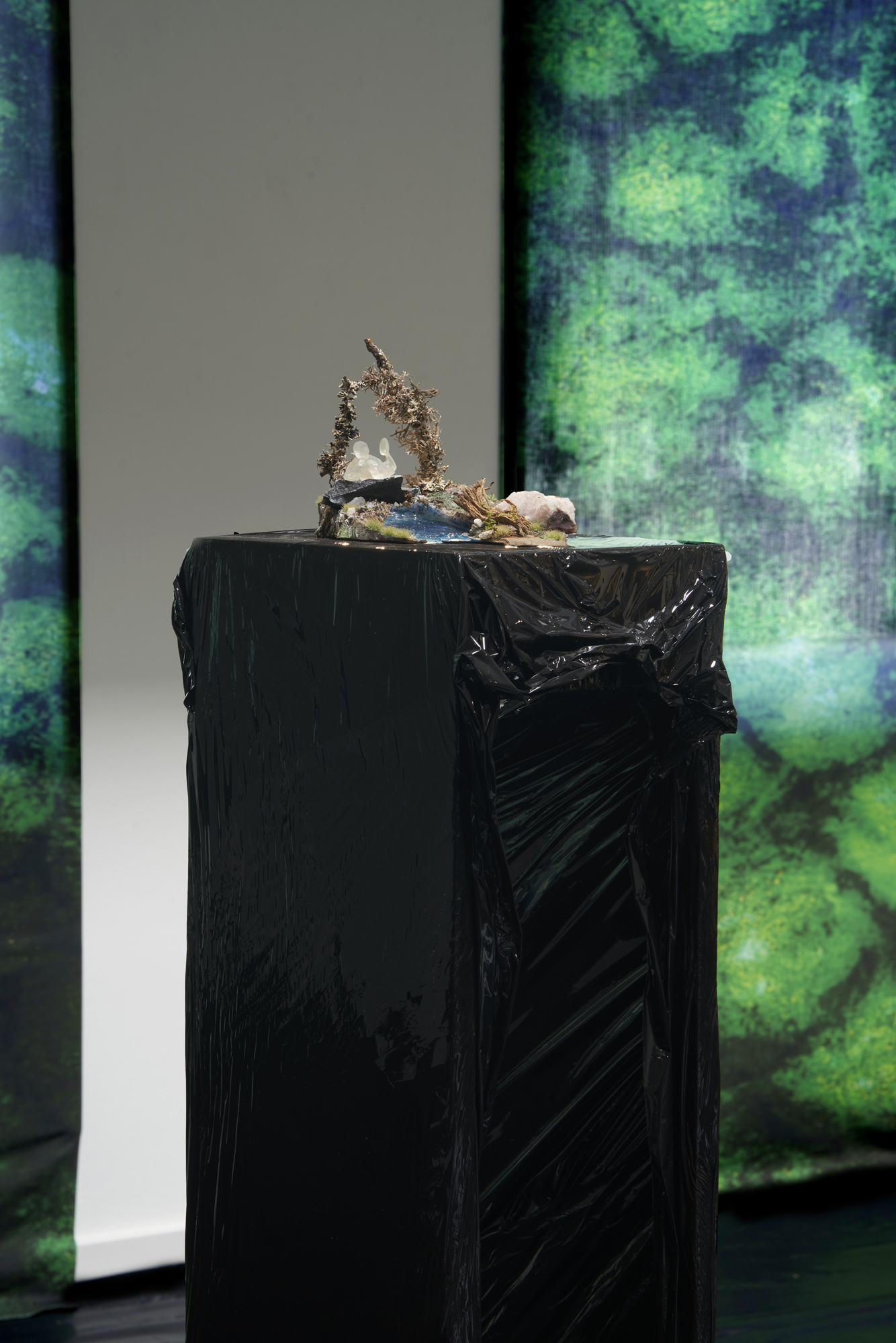 Blue jelly moss, 2023, mixed media