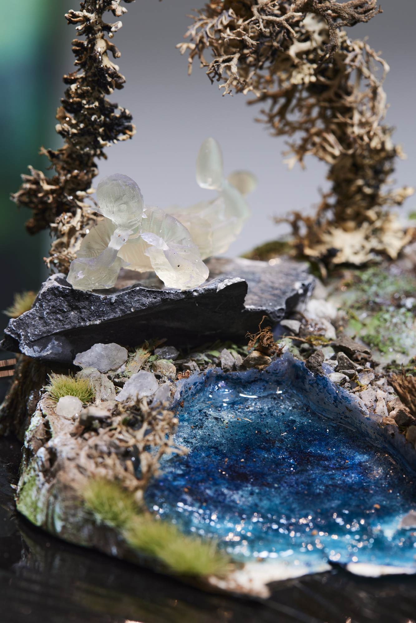 detail, Blue jelly moss, 2023, mixed media