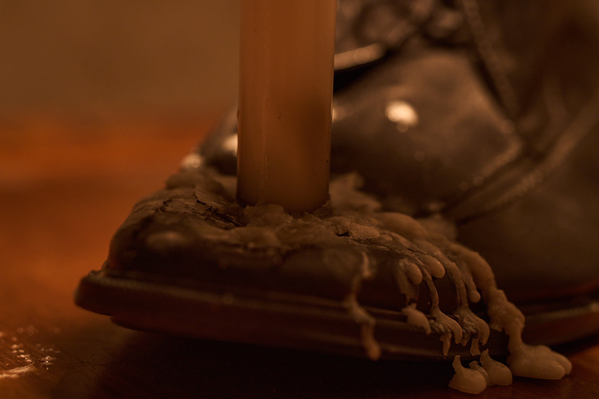 Roman Kruglov, ‘Requiem For Cinderella’, 2023, shoe, candle, 30x8x32 cm (details)