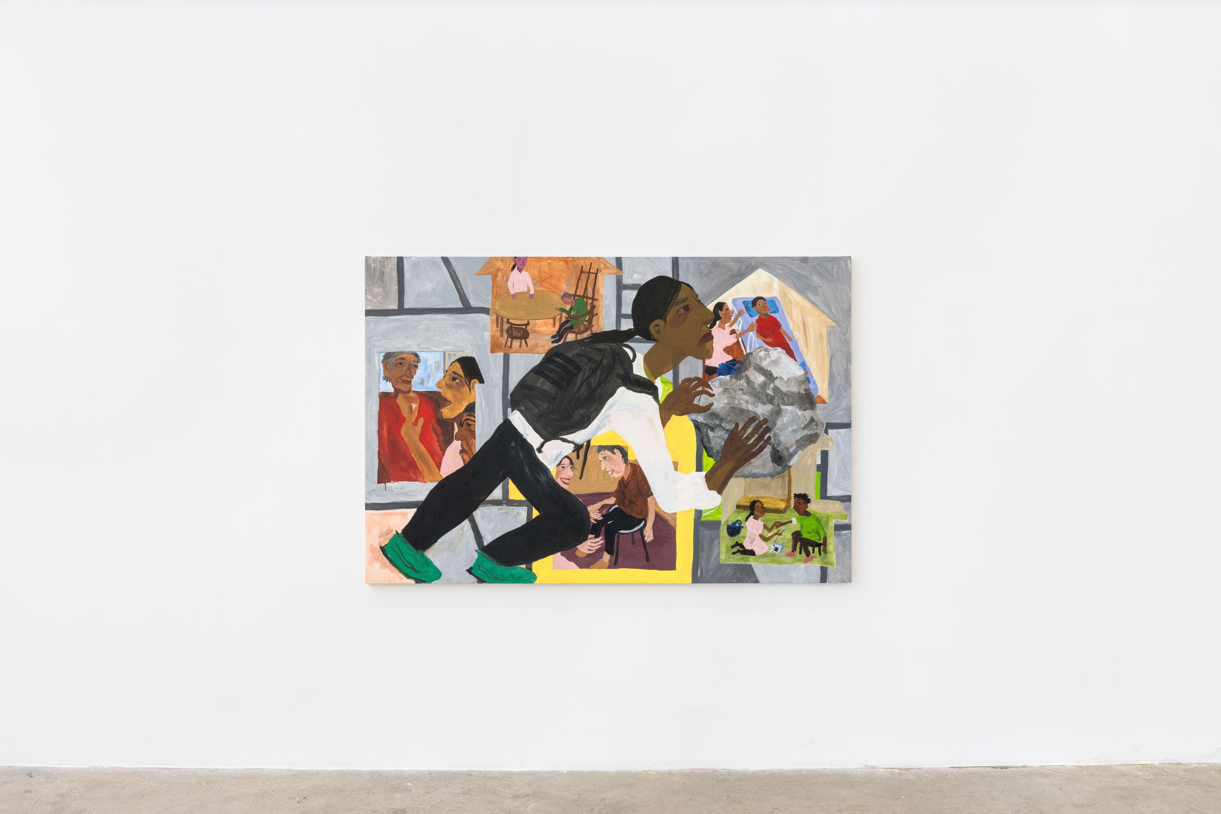 HP, 2023, Oil on canvas, 130,3 × 194 cm Courtesy of the artist and Crèvecœur, Paris. Photo: Martin Argyroglo