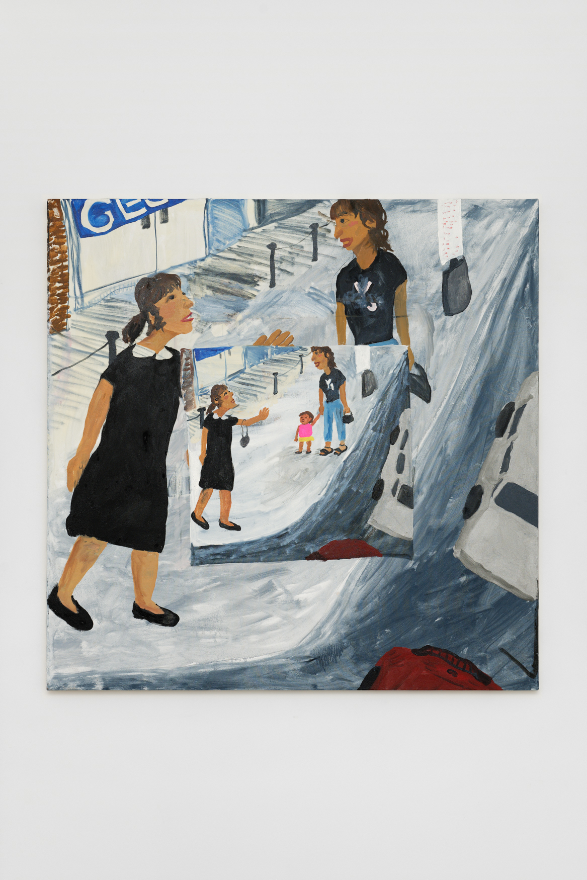 Same story, 2023, Oil on canvas, 112 × 145,5 cm Courtesy of the artist and Crèvecœur, Paris. Photo: Aurélien Mole