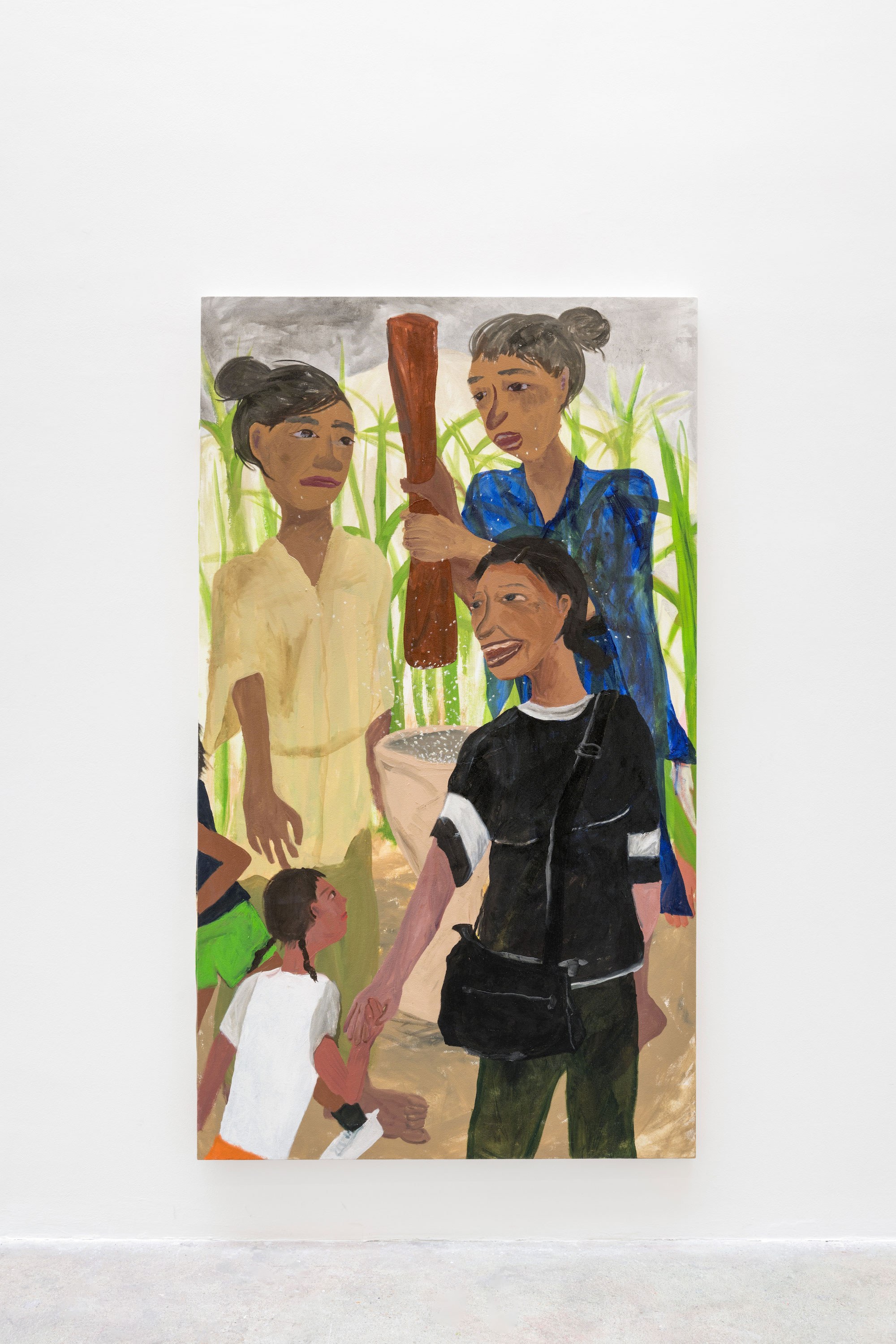 Polish rice, 2023, Oil on canvas, 194 × 112 cm Courtesy of the artist and Crèvecœur, Paris. Photo: Martin Argyroglo