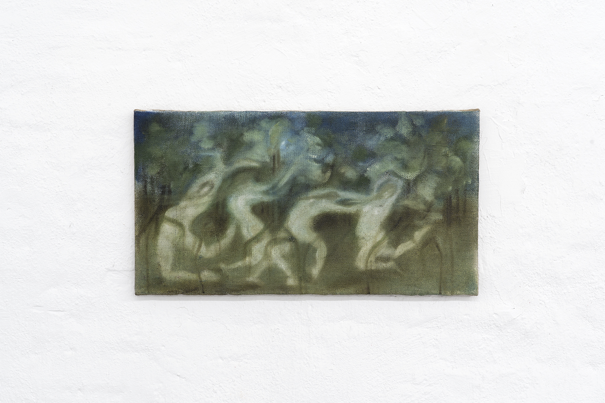 Rainmaking in the Forest, Sana Shahmuradova-Tanska, 2021. Oil on burlap